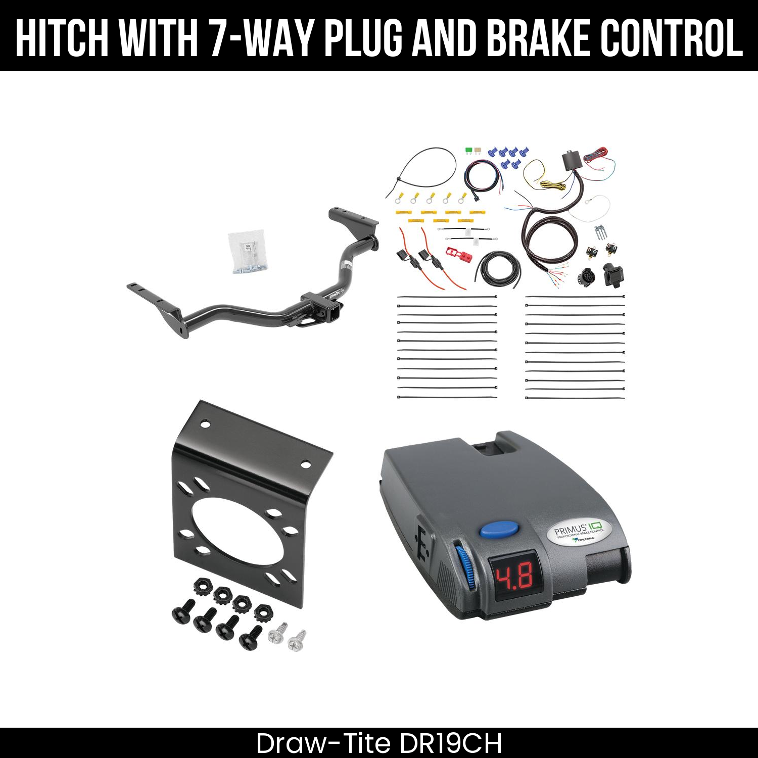 Trailer Hitch , 7-Way , Tekonsha Primus IQ Brake Control