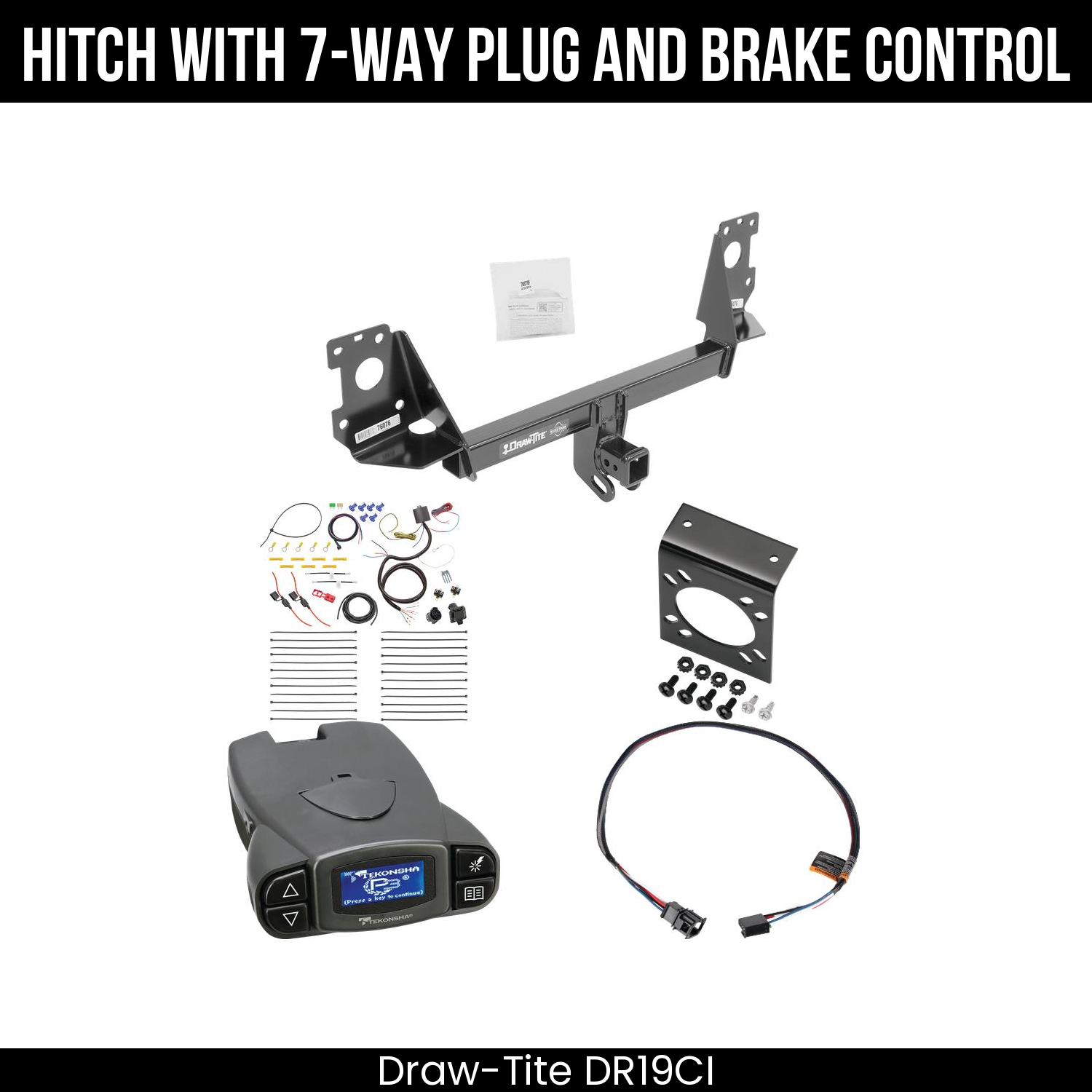 Trailer Hitch , 7-Way , Tekonsha Prodigy P3 Brake Control