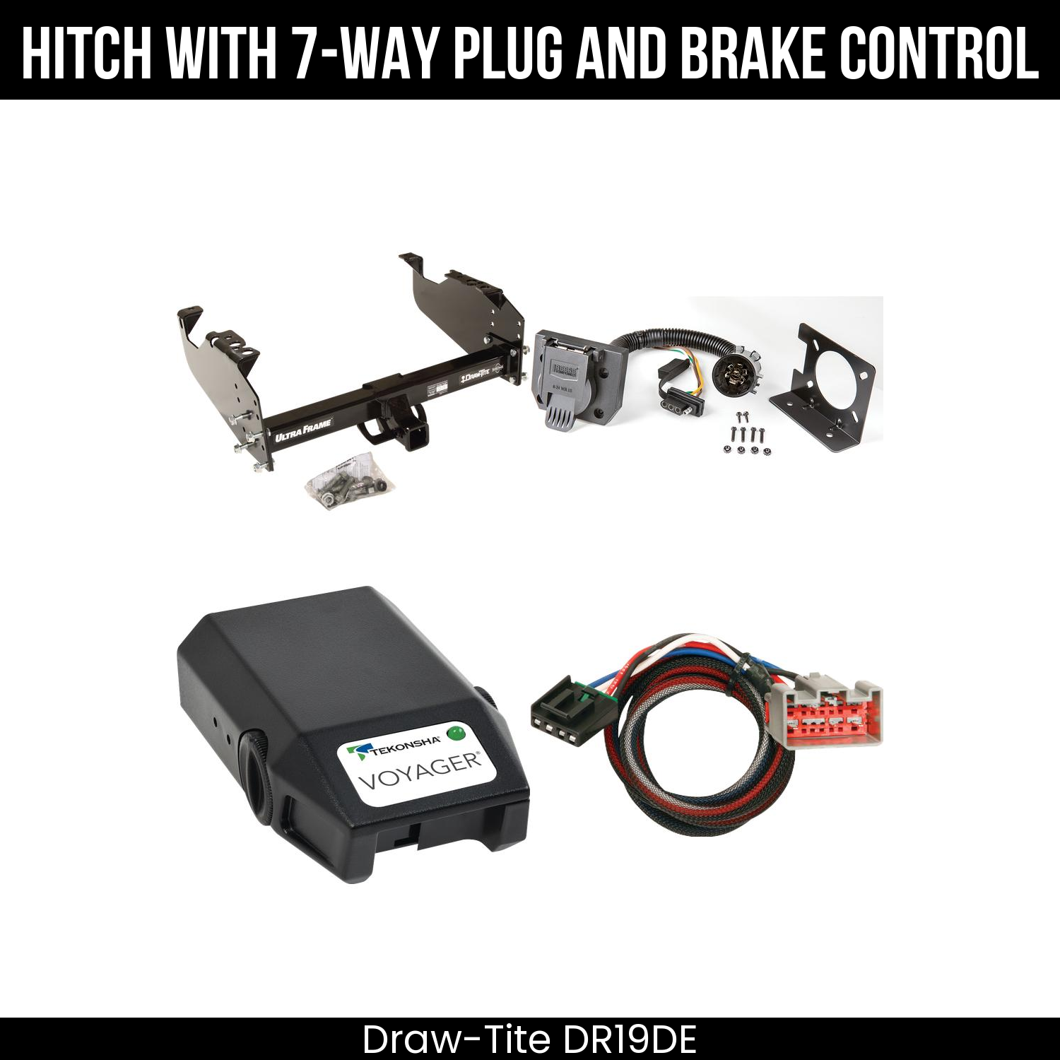 Trailer Hitch , 7-Way , Tekonsha Voyager Brake Control