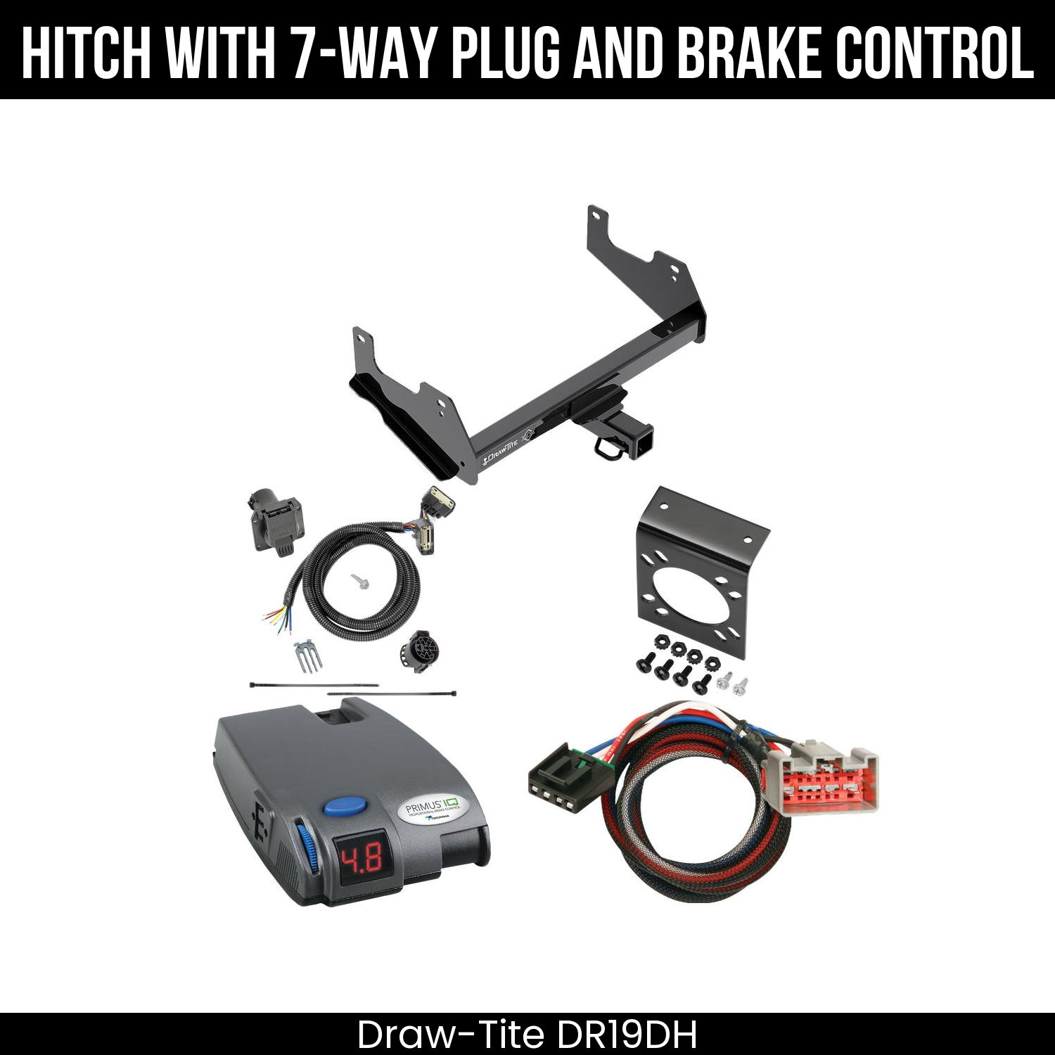 Trailer Hitch , 7-Way , Tekonsha Primus IQ Brake Control