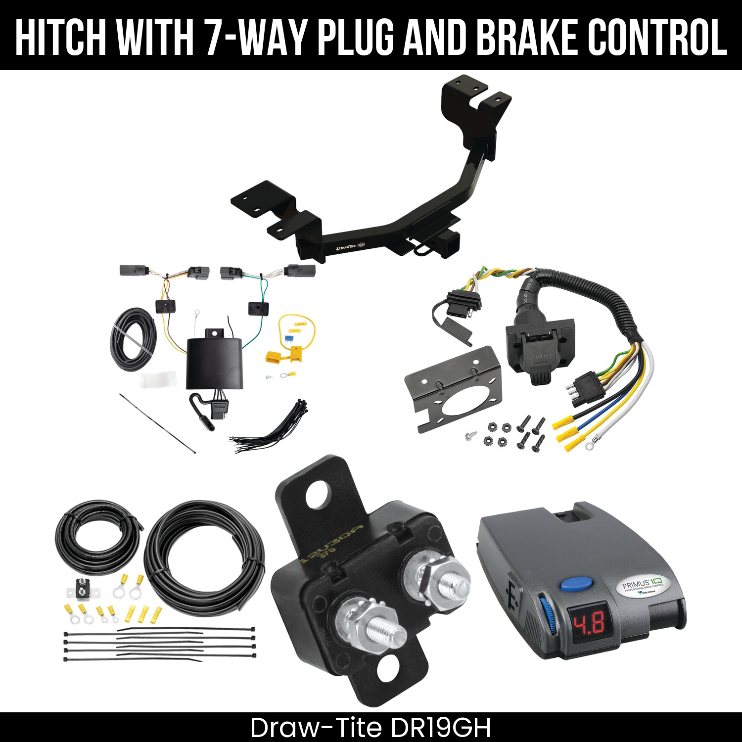 Trailer Hitch , 7-Way , Tekonsha Primus IQ Brake Control