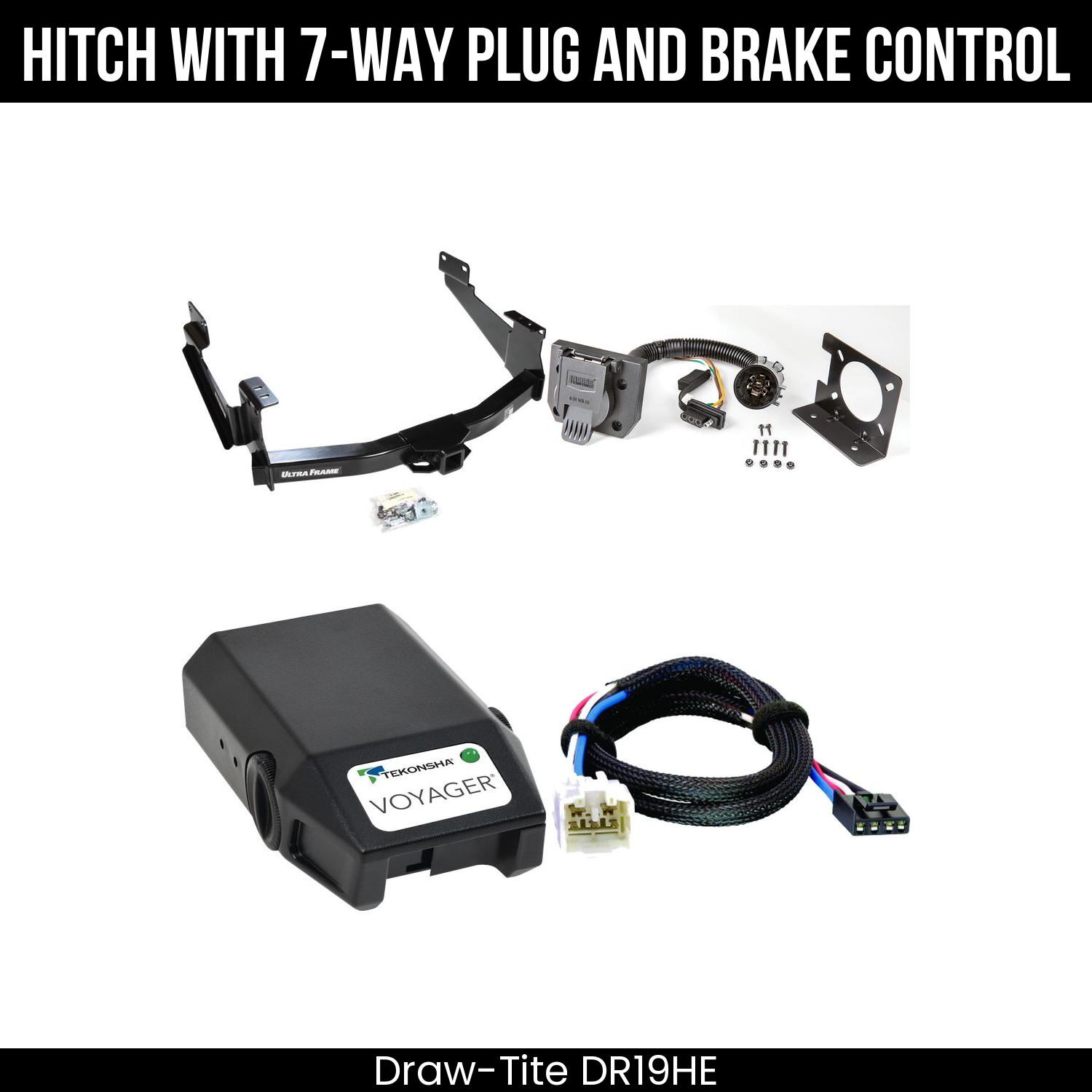 Trailer Hitch , 7-Way , Tekonsha Voyager Brake Control