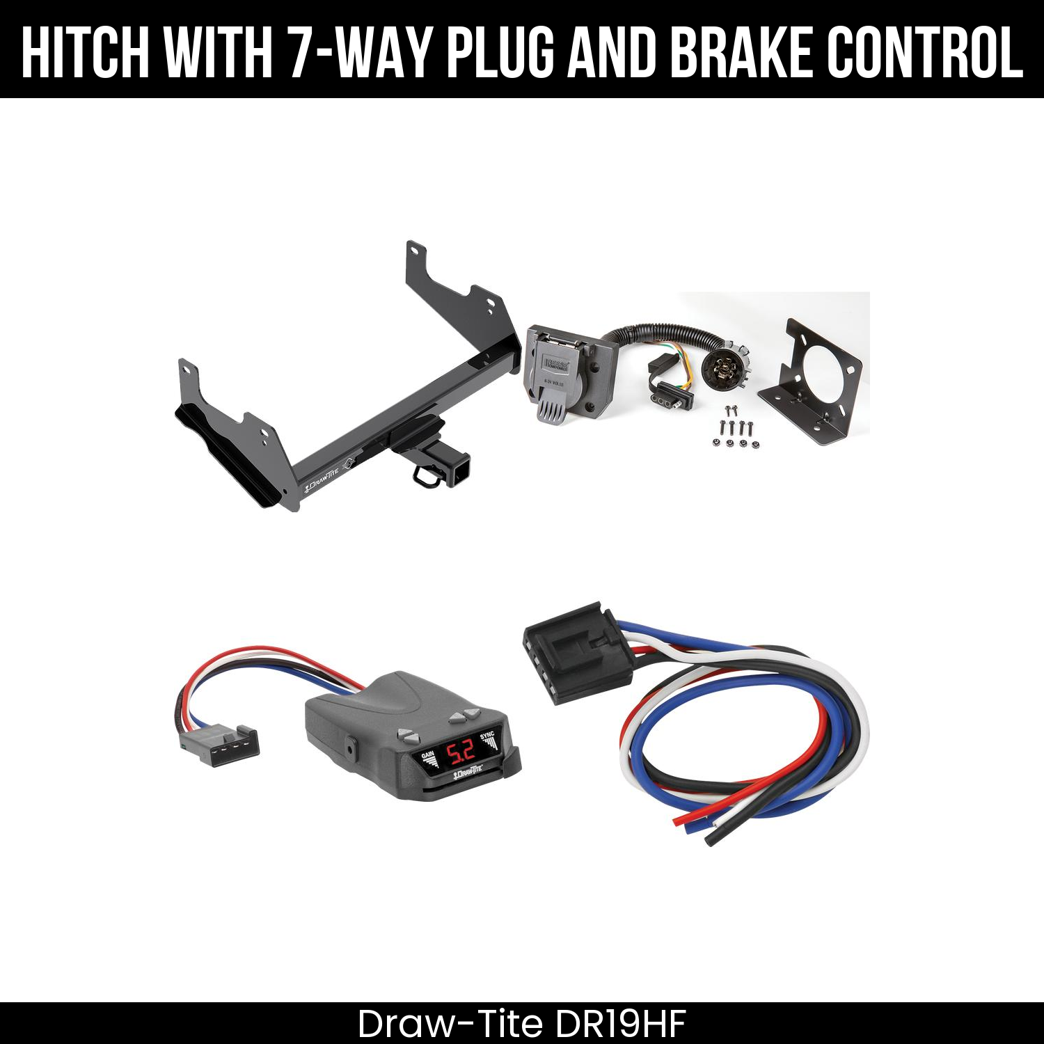 Trailer Hitch , 7-Way , Draw-Tite Activator IV Brake Control