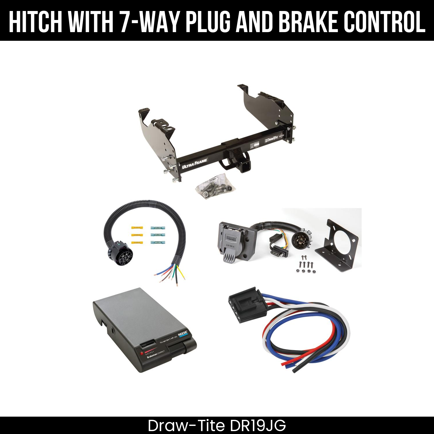 Trailer Hitch , 7-Way , Reese Brakeman Brake Control