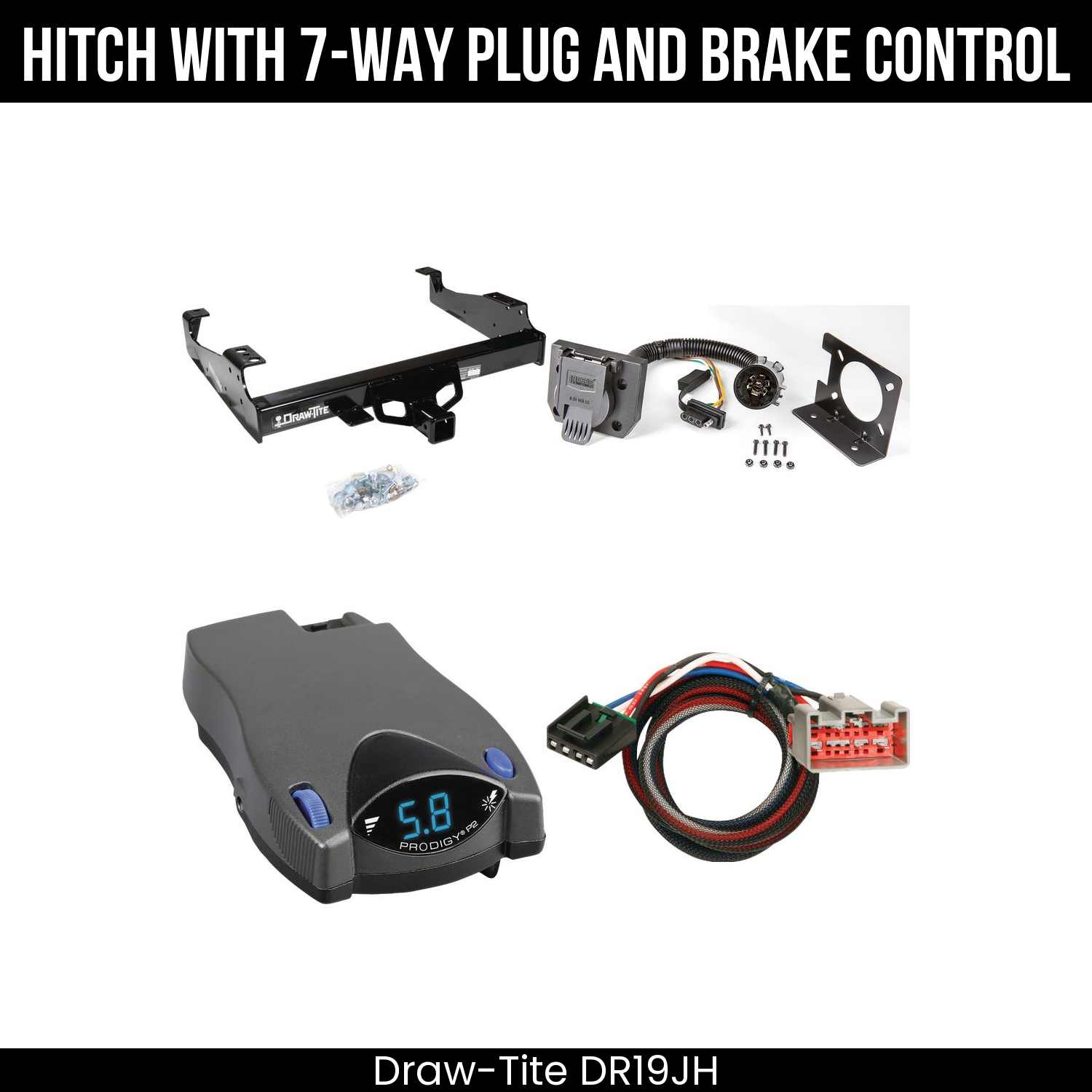 Trailer Hitch , 7-Way , Tekonsha Prodigy P2 Brake Control