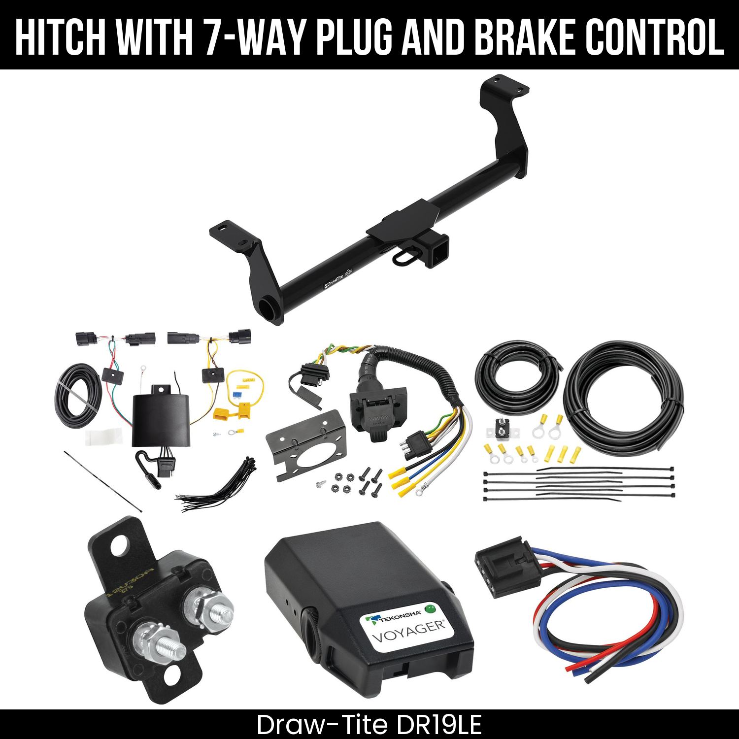 Trailer Hitch , 7-Way , Tekonsha Voyager Brake Control