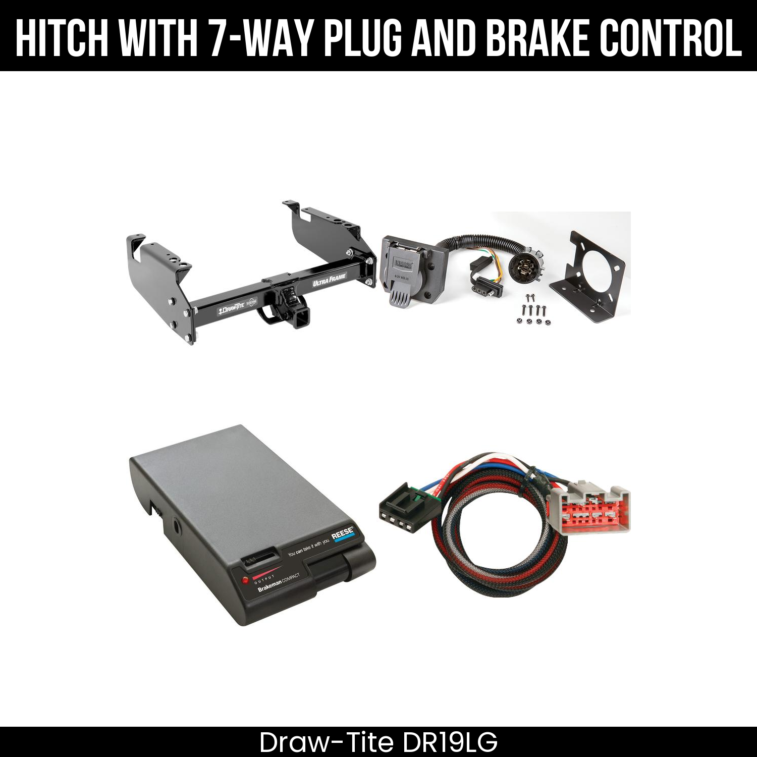 Trailer Hitch , 7-Way , Reese Brakeman Brake Control