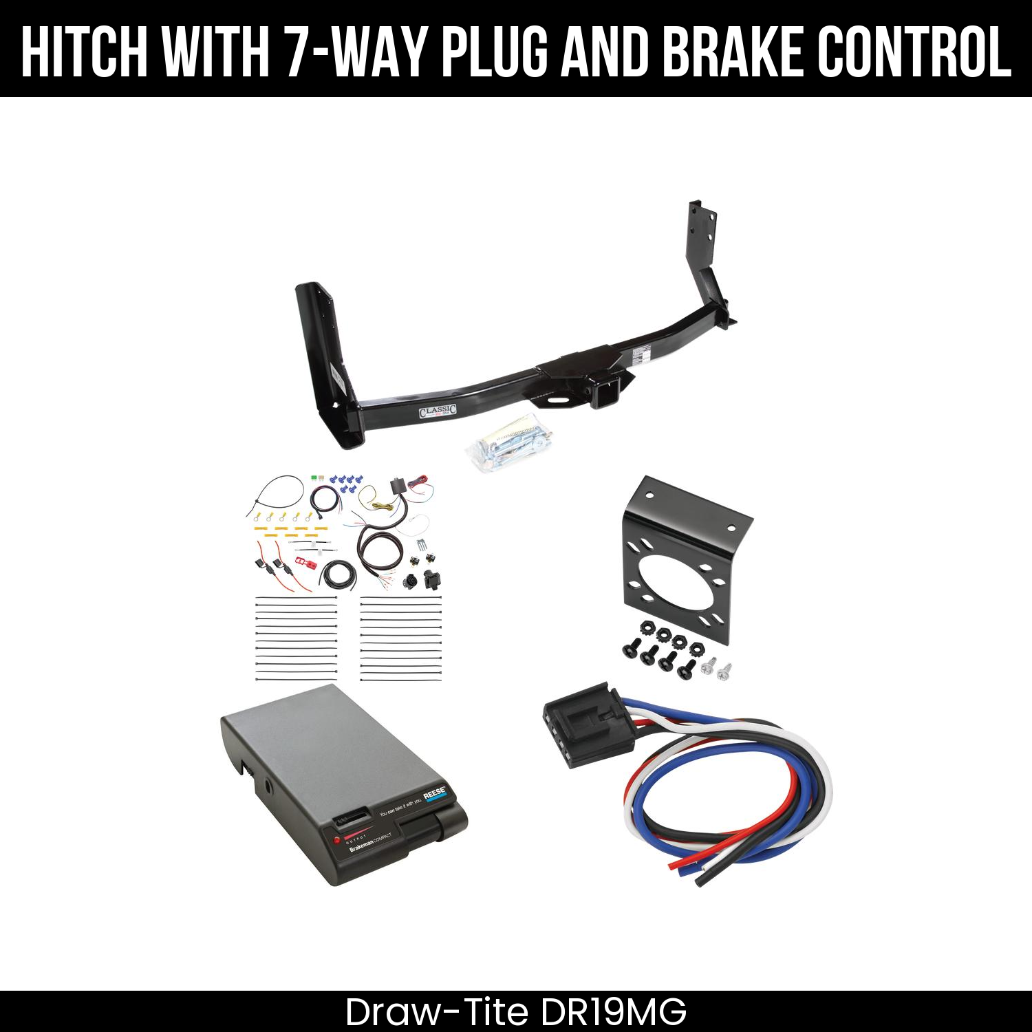 Trailer Hitch , 7-Way , Reese Brakeman Brake Control