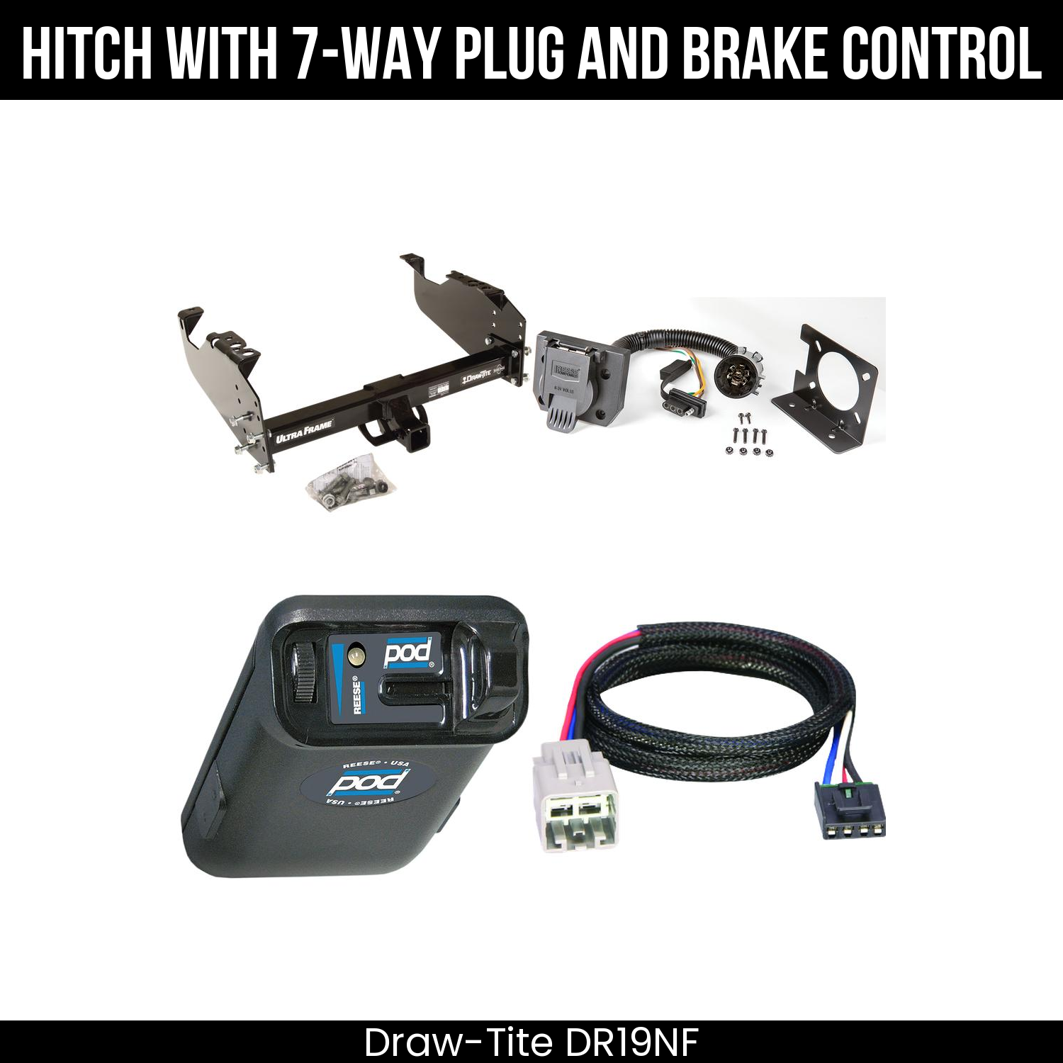 Trailer Hitch , 7-Way , Reese POD Brake Control