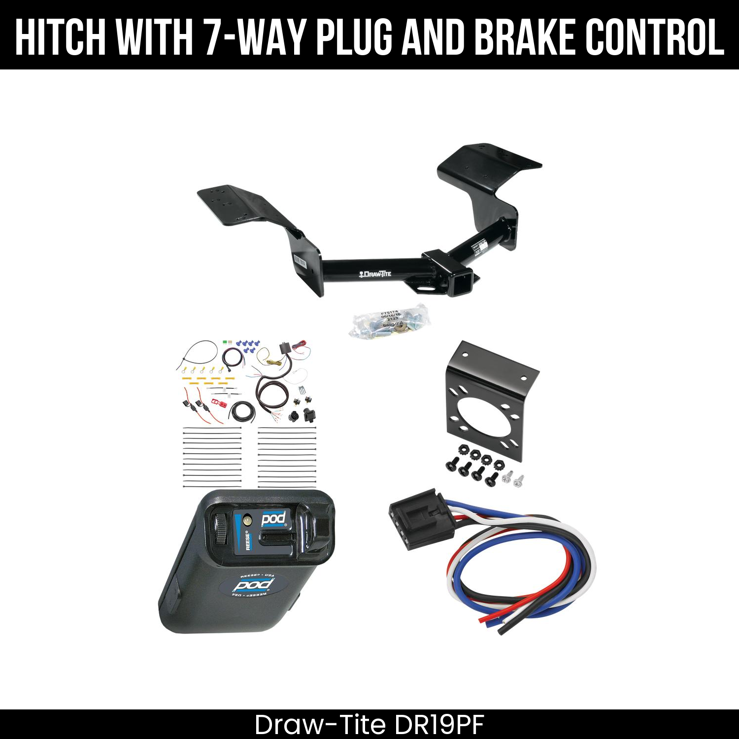 Trailer Hitch , 7-Way , Reese POD Brake Control