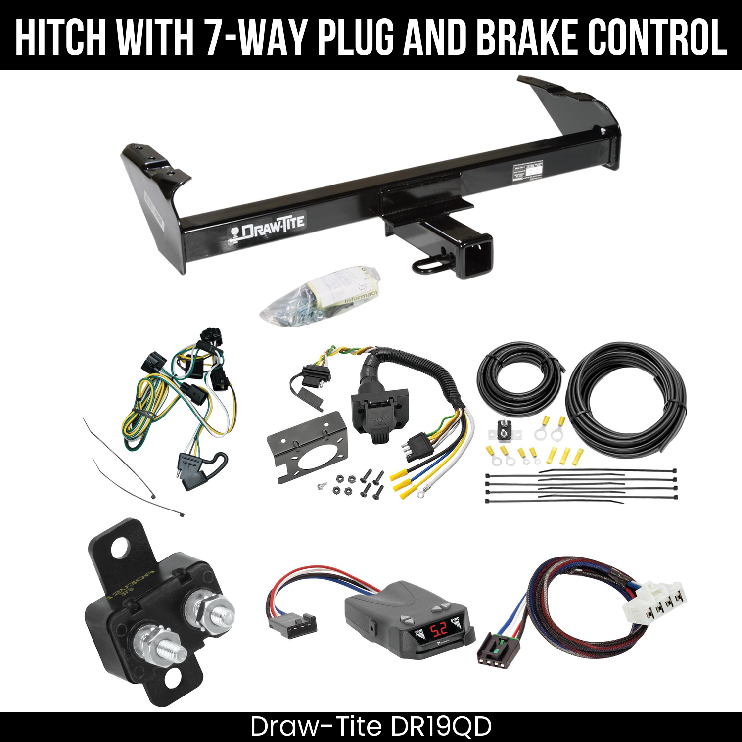 Trailer Hitch , 7-Way , Tekonsha Brakeman IV Brake Control