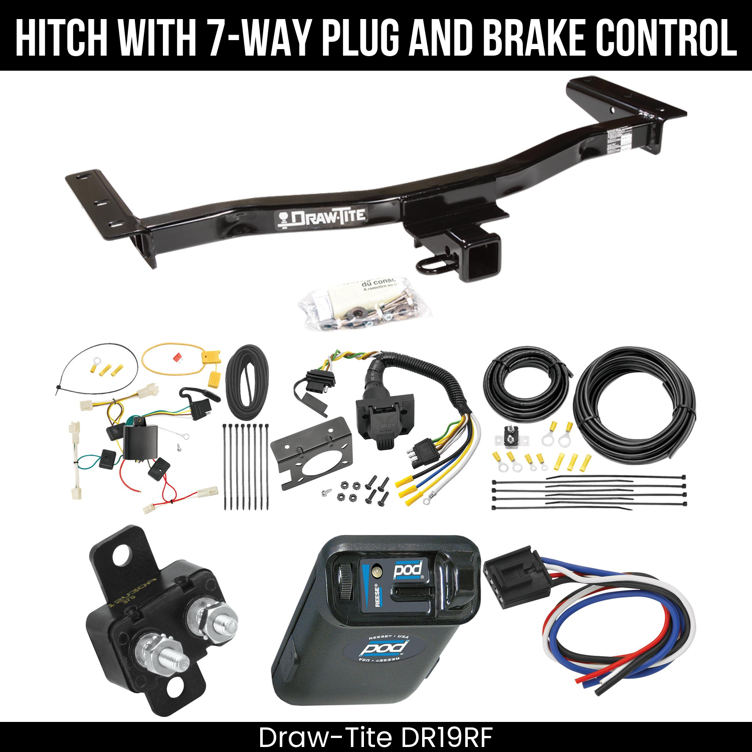 Trailer Hitch , 7-Way , Reese POD Brake Control