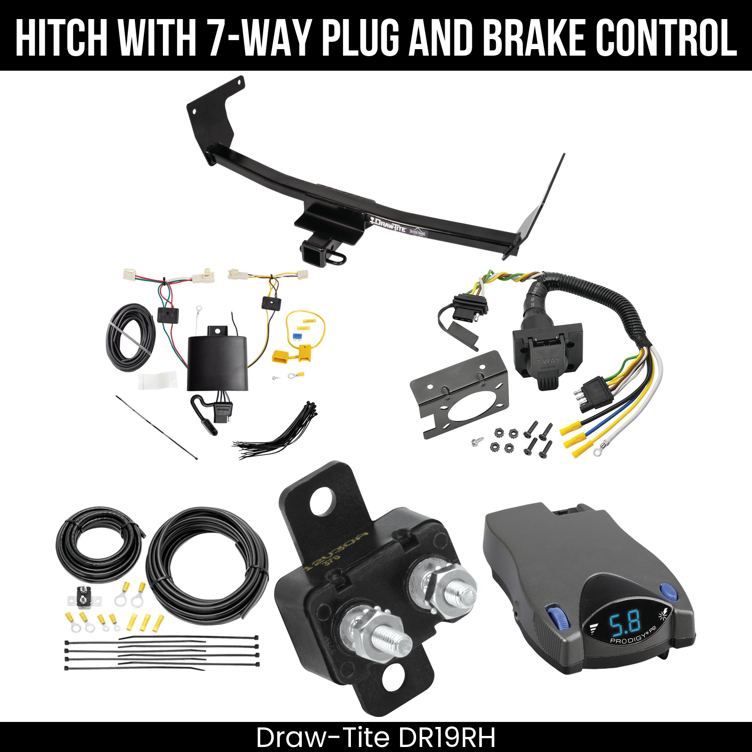 Trailer Hitch , 7-Way , Tekonsha Prodigy P2 Brake Control