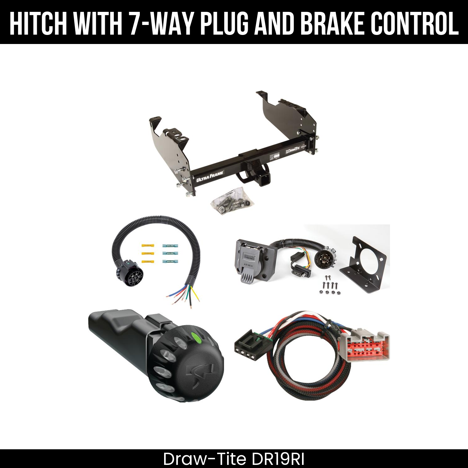 Draw Tite DR19RI Hitch With 7 Way Plug And Brake Control Bundle Featureimg
