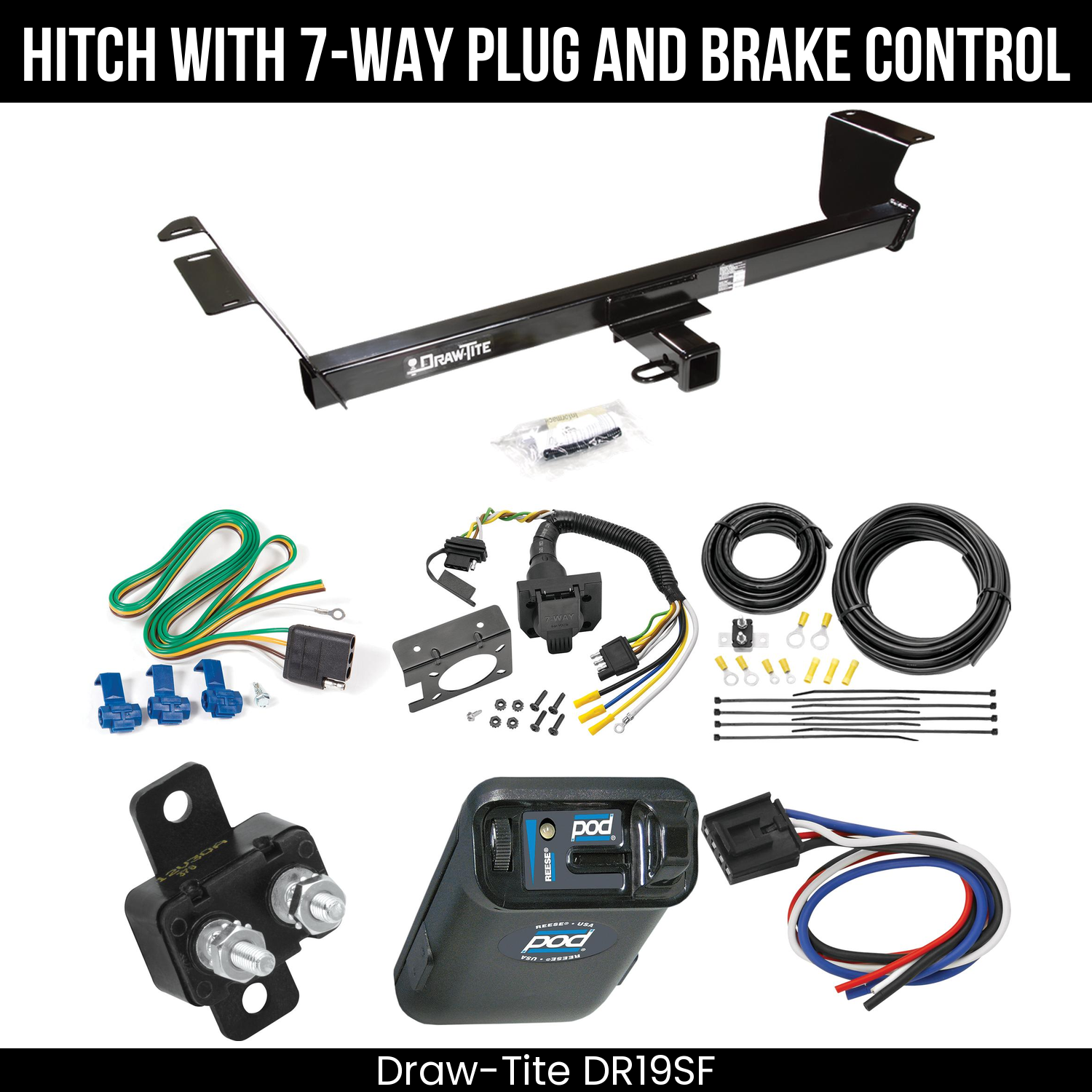 Trailer Hitch , 7-Way , Reese POD Brake Control