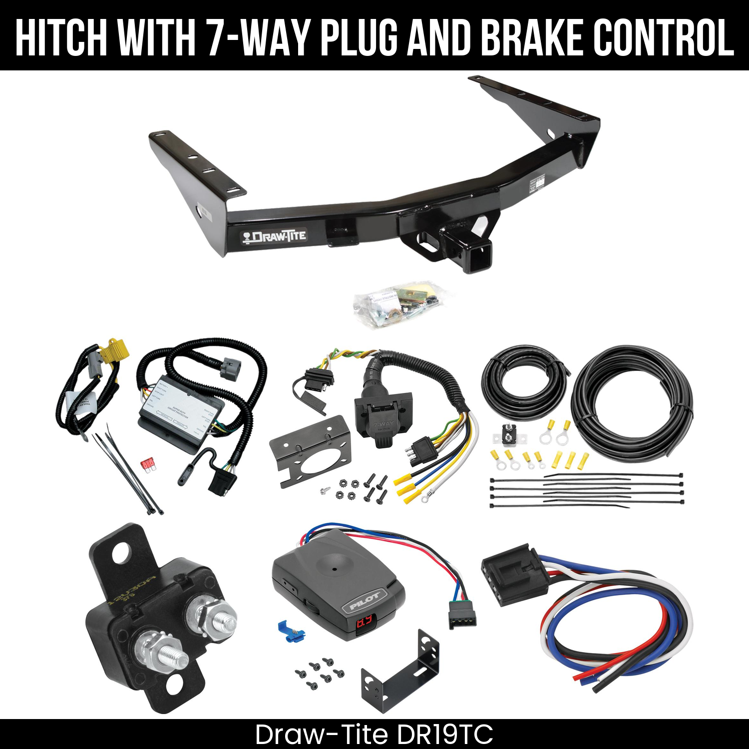 Trailer Hitch , 7-Way , Pro Series Pilot Brake Control