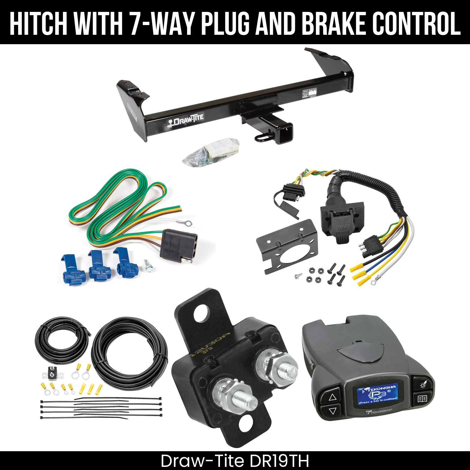 Trailer Hitch , 7-Way , Tekonsha Prodigy P3 Brake Control