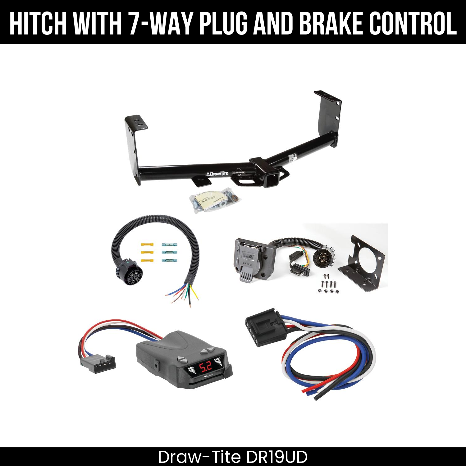 Trailer Hitch , 7-Way , Tekonsha Brakeman IV Brake Control