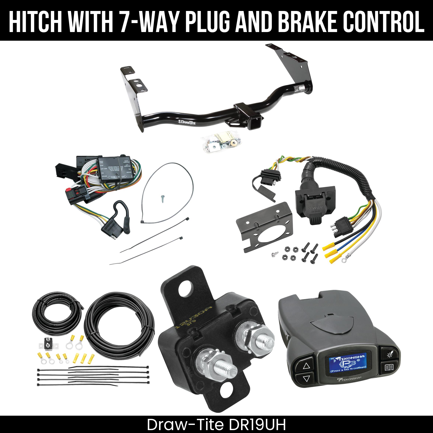 Trailer Hitch , 7-Way , Tekonsha Prodigy P3 Brake Control