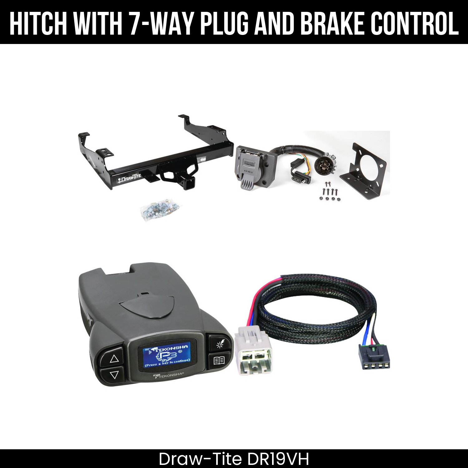 Trailer Hitch , 7-Way , Tekonsha Prodigy P3 Brake Control