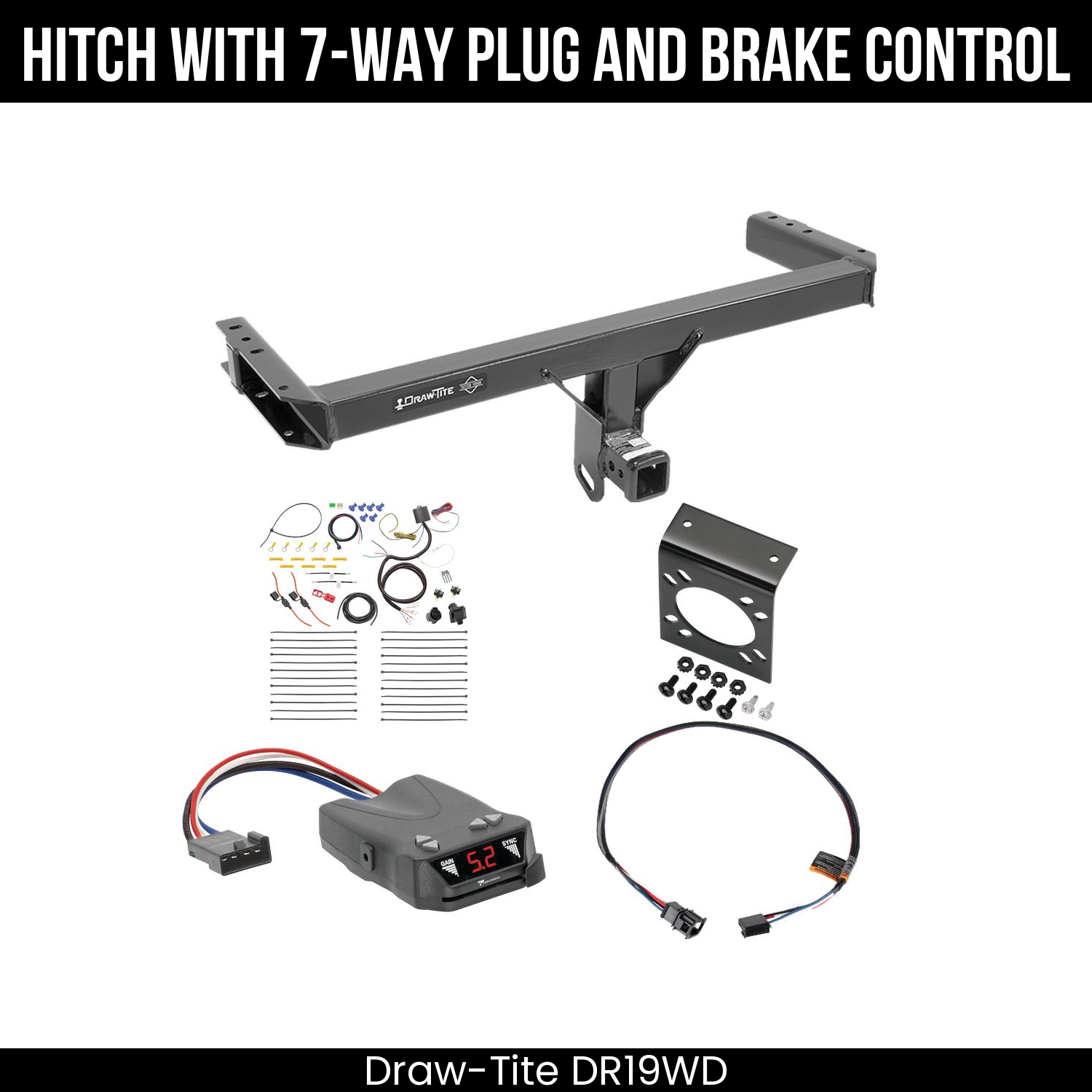 Trailer Hitch , 7-Way , Tekonsha Brakeman IV Brake Control