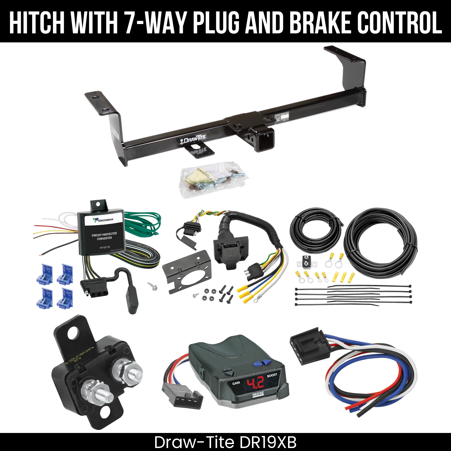 Trailer Hitch , 7-Way , Reese Brake EVN Control