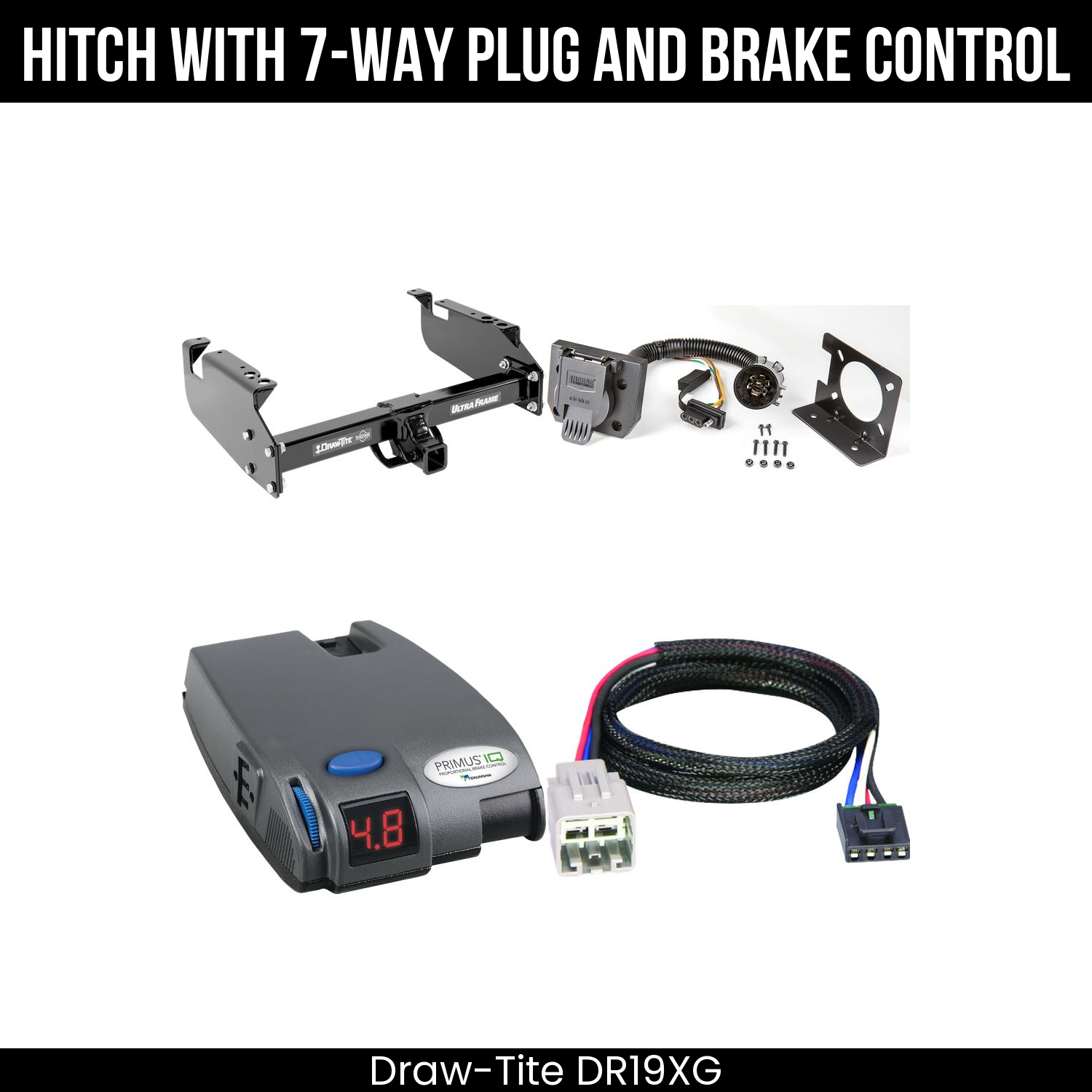 Trailer Hitch , 7-Way , Tekonsha Primus IQ Brake Control