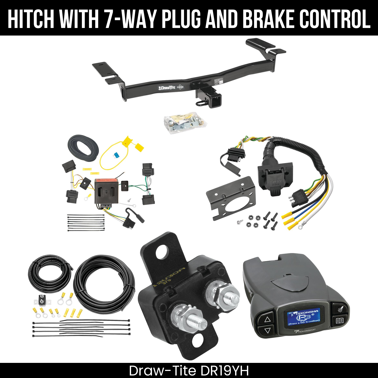 Trailer Hitch , 7-Way , Tekonsha Prodigy P3 Brake Control