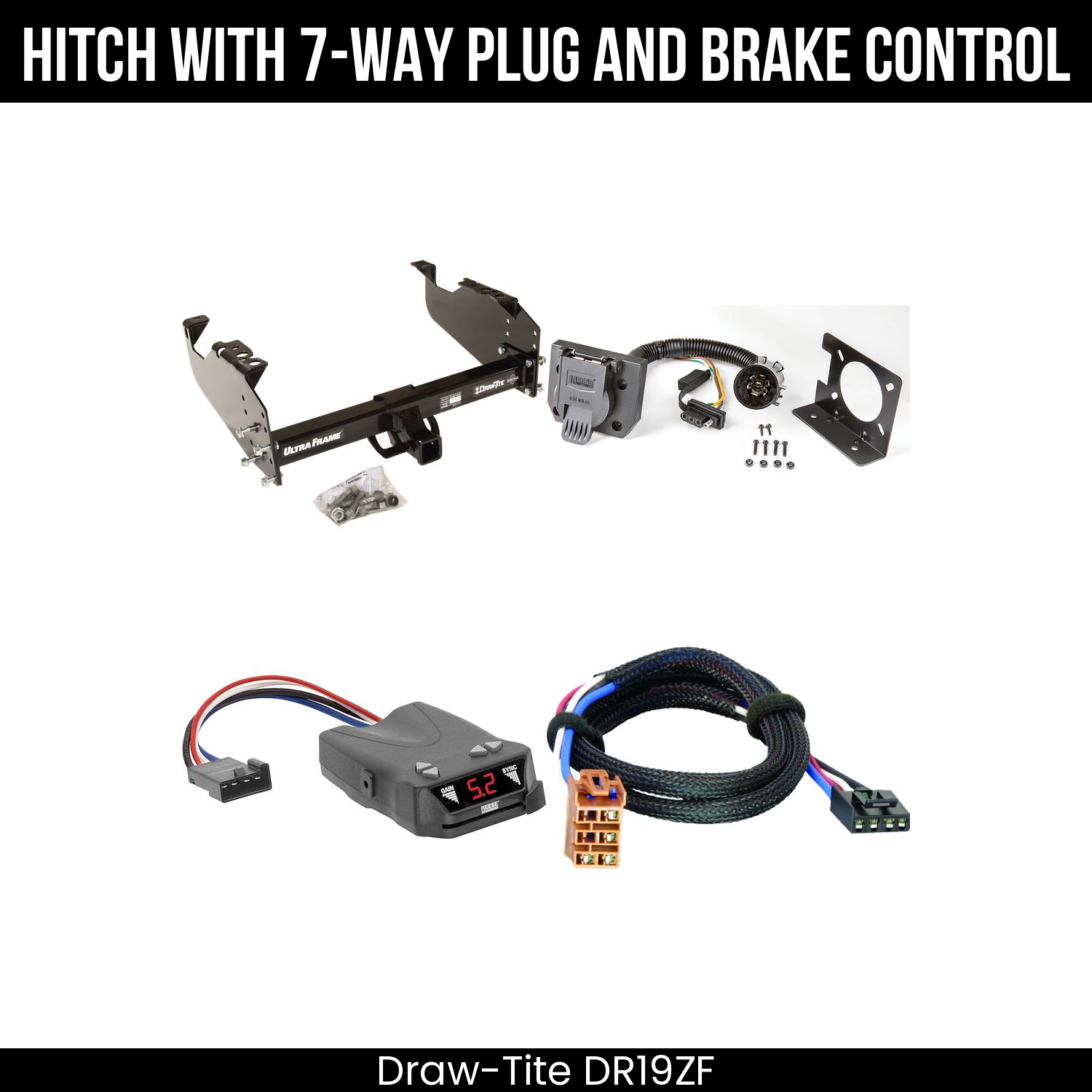 Trailer Hitch , 7-Way , Reese Brakeman IV Brake Control
