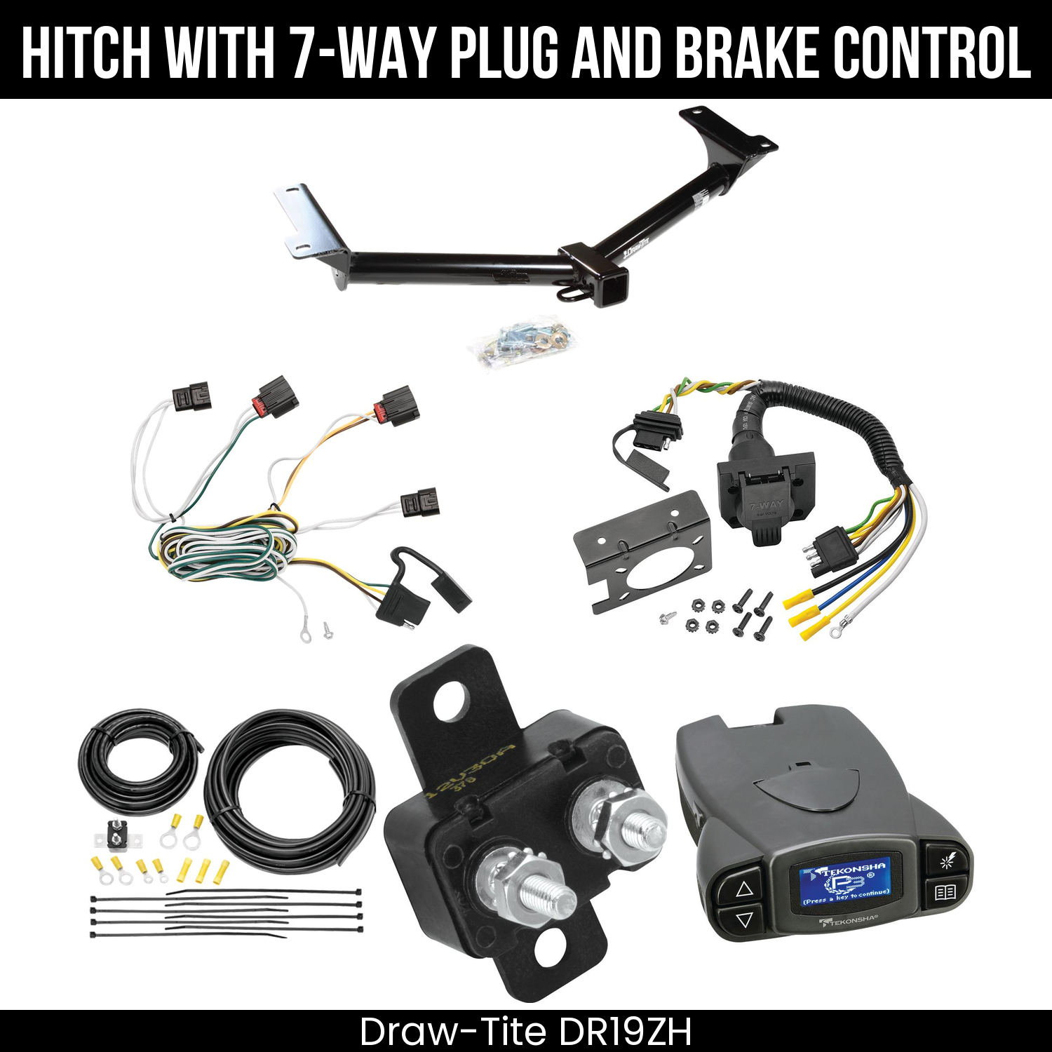 Trailer Hitch , 7-Way , Tekonsha Prodigy P3 Brake Control