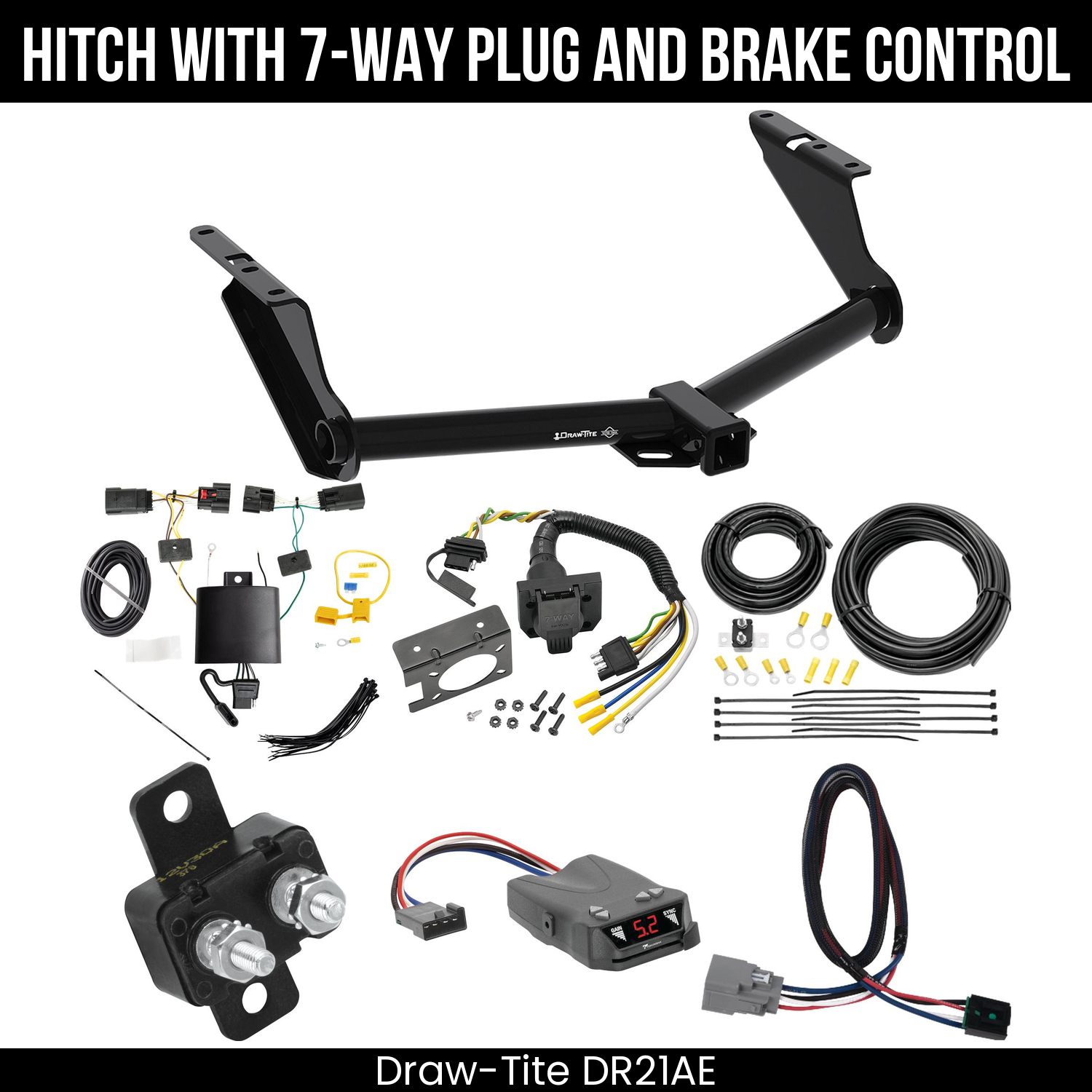 Trailer Hitch , 7-Way , Tekonsha Brakeman IV Brake Control