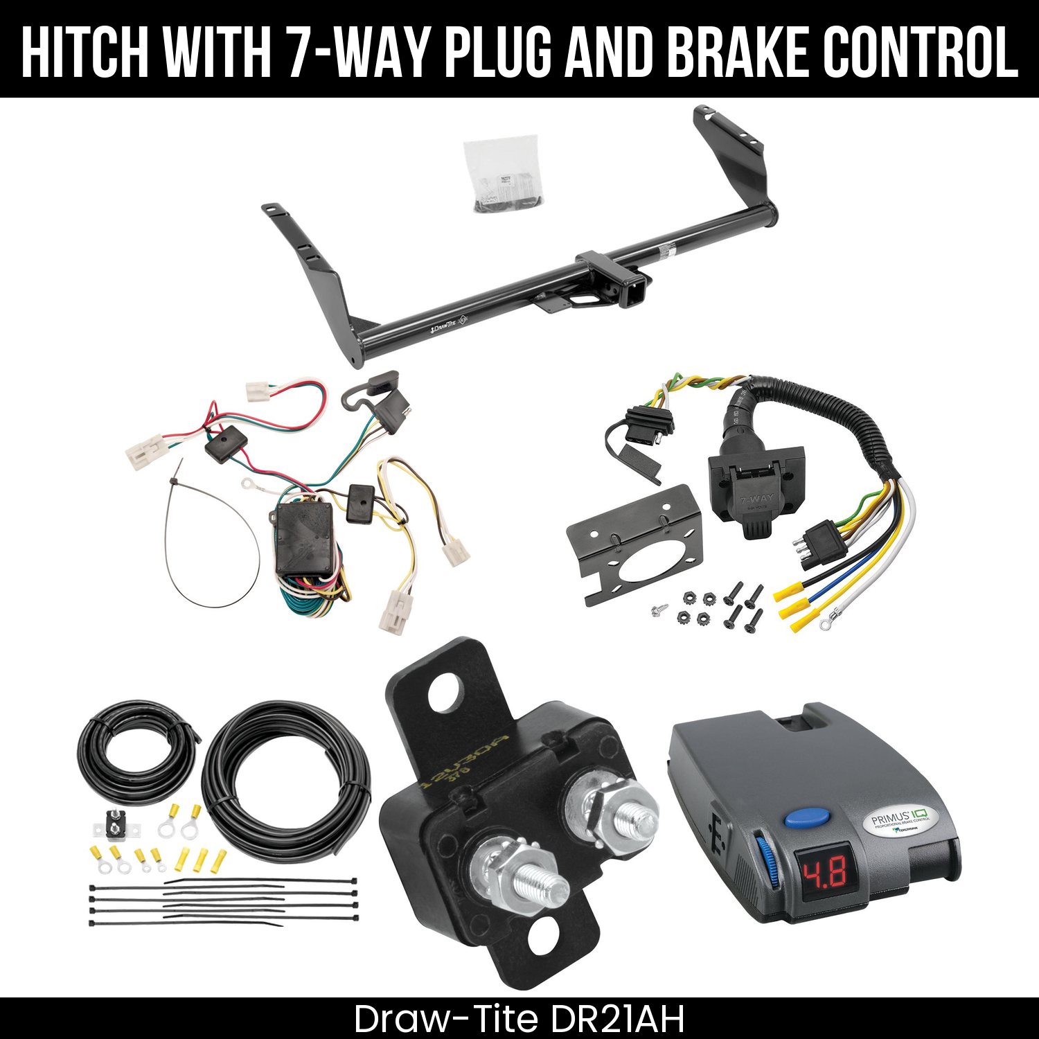 Trailer Hitch , 7-Way , Tekonsha Primus IQ Brake Control
