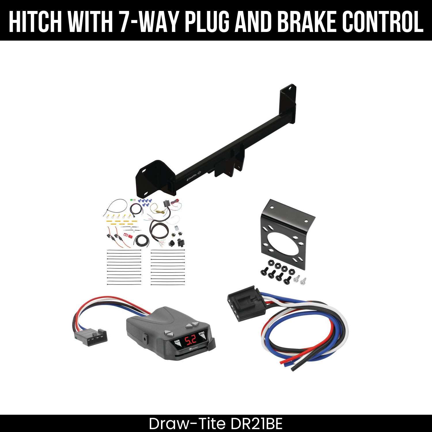 Trailer Hitch , 7-Way , Tekonsha Brakeman IV Brake Control