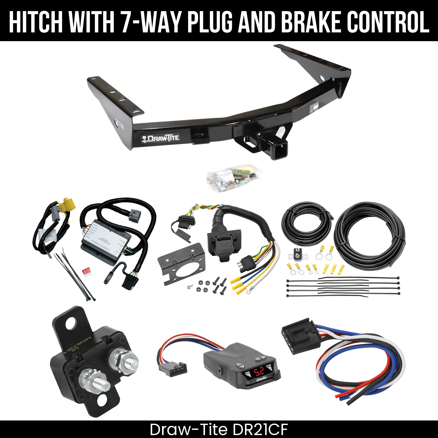 Trailer Hitch , 7-Way , Draw-Tite Activator IV Brake Control