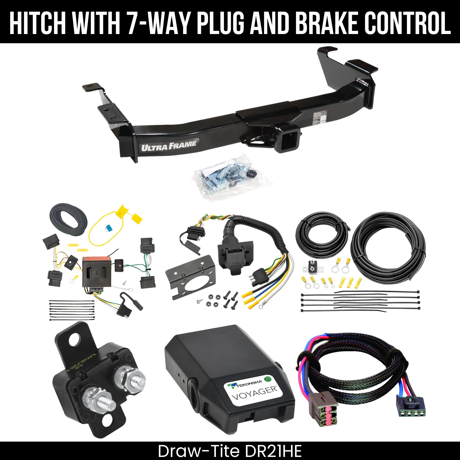 Trailer Hitch , 7-Way , Tekonsha Voyager Brake Control
