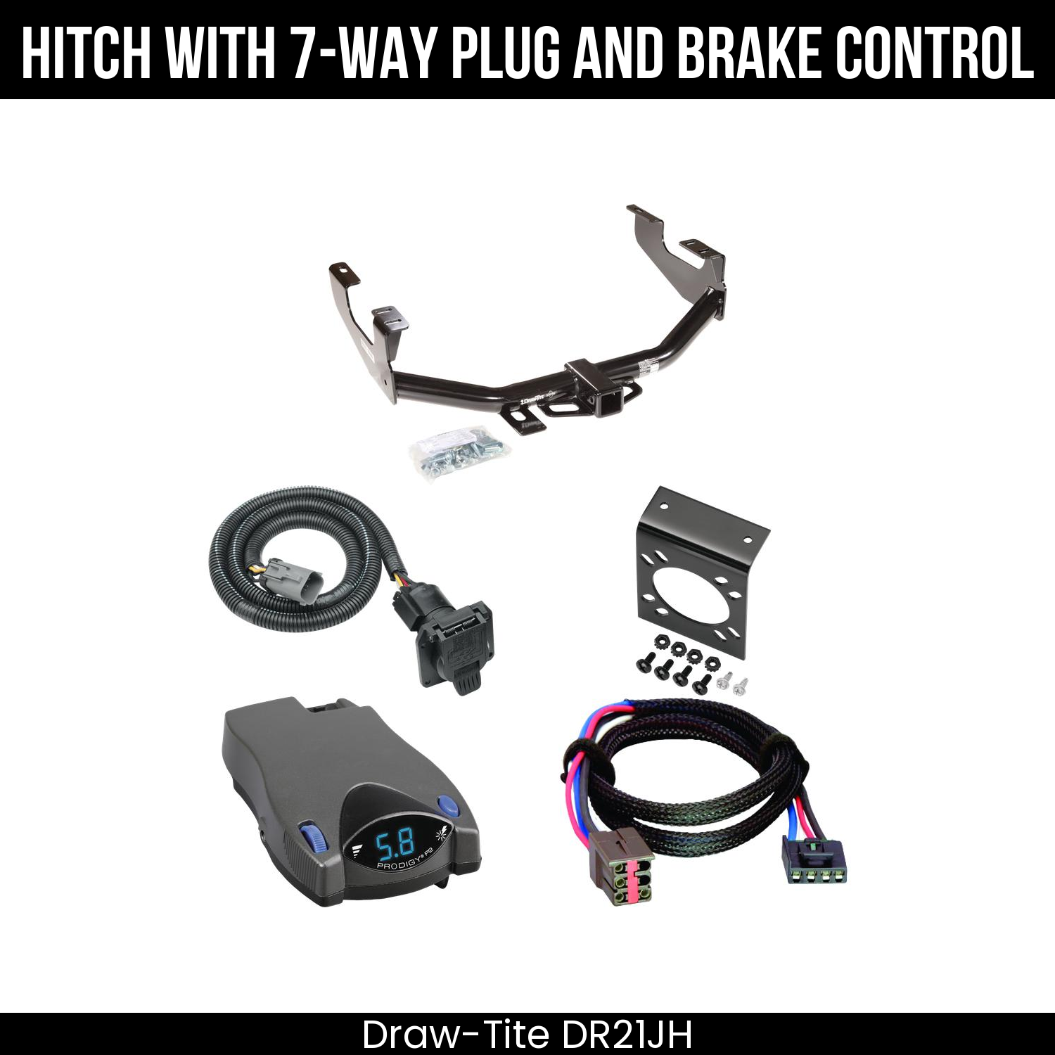 Trailer Hitch , 7-Way , Tekonsha Prodigy P2 Brake Control