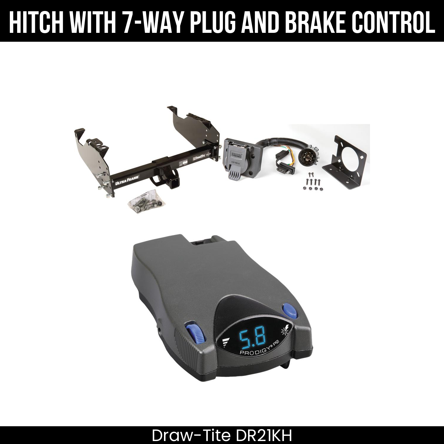 Trailer Hitch , 7-Way , Tekonsha Prodigy P2 Brake Control