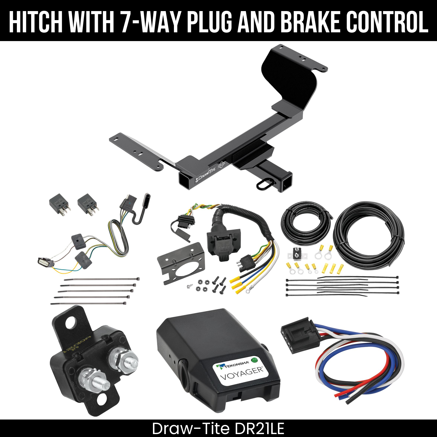 Trailer Hitch , 7-Way , Tekonsha Voyager Brake Control