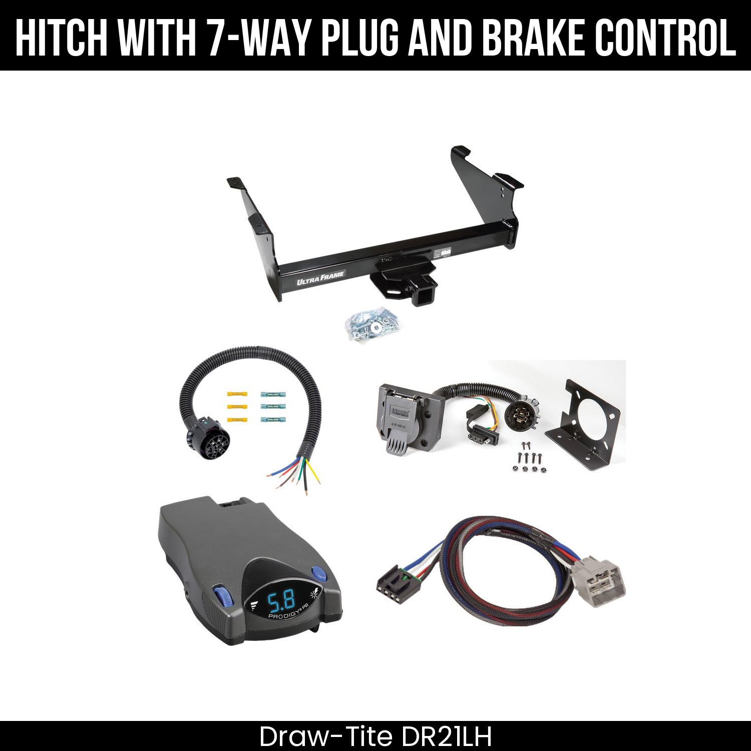 Trailer Hitch , 7-Way , Tekonsha Prodigy P2 Brake Control