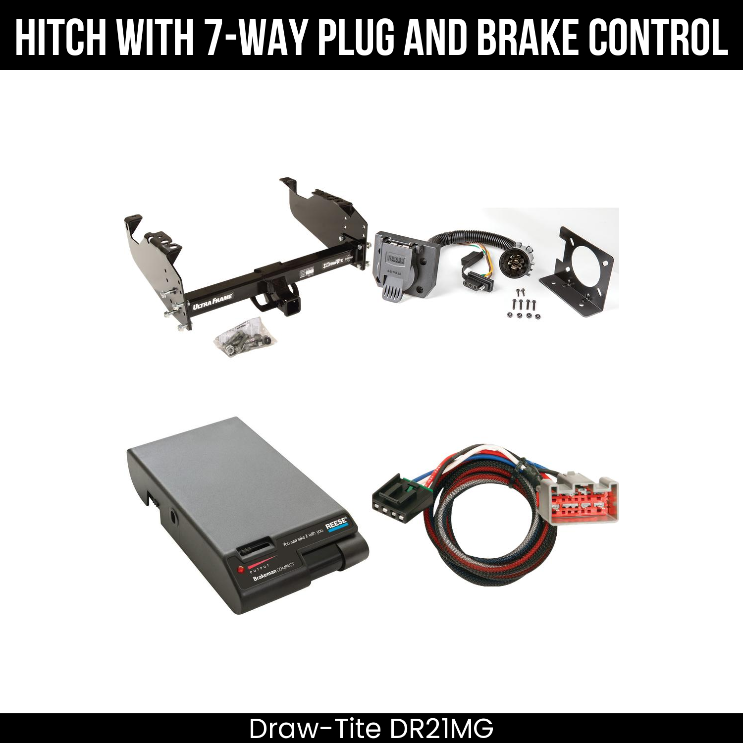 Trailer Hitch , 7-Way , Reese Brakeman Brake Control