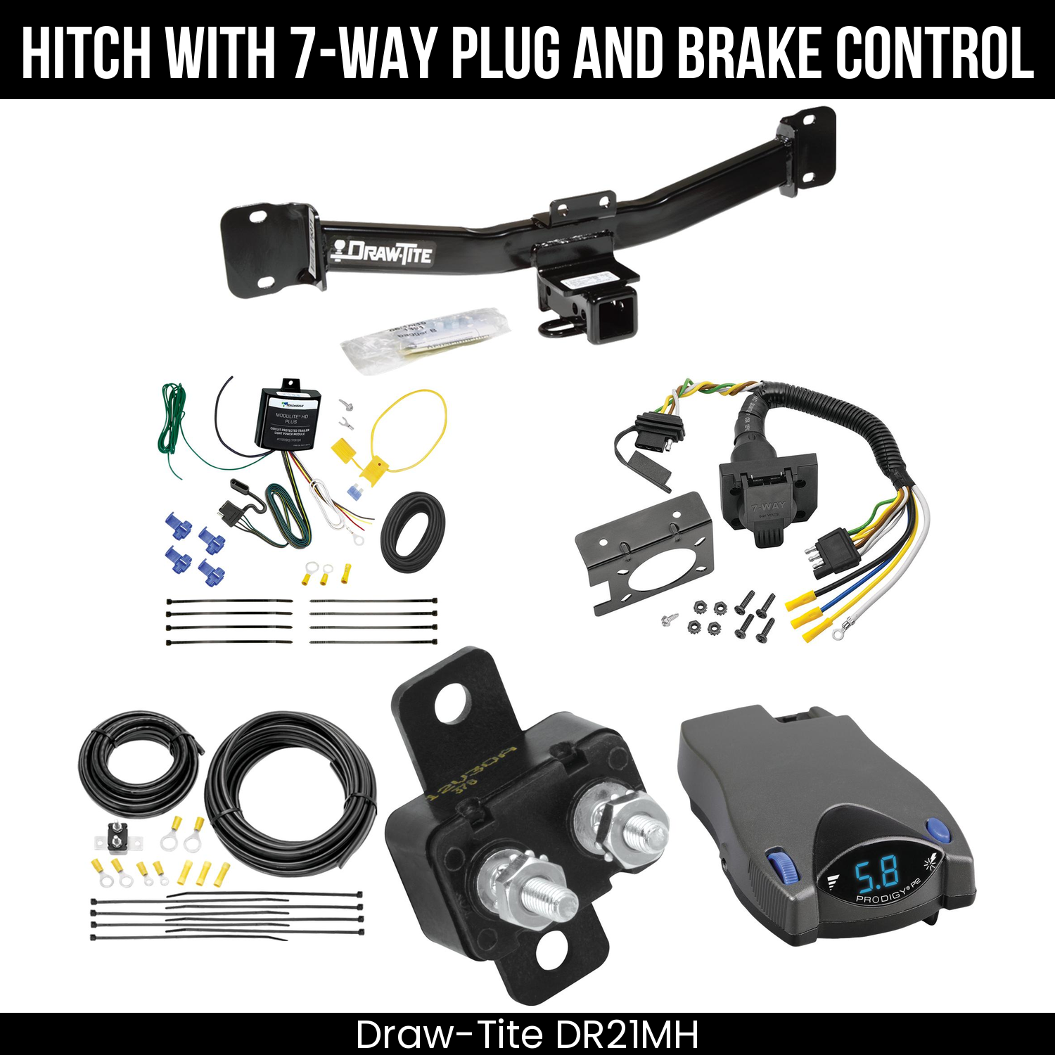Trailer Hitch , 7-Way , Tekonsha Prodigy P2 Brake Control