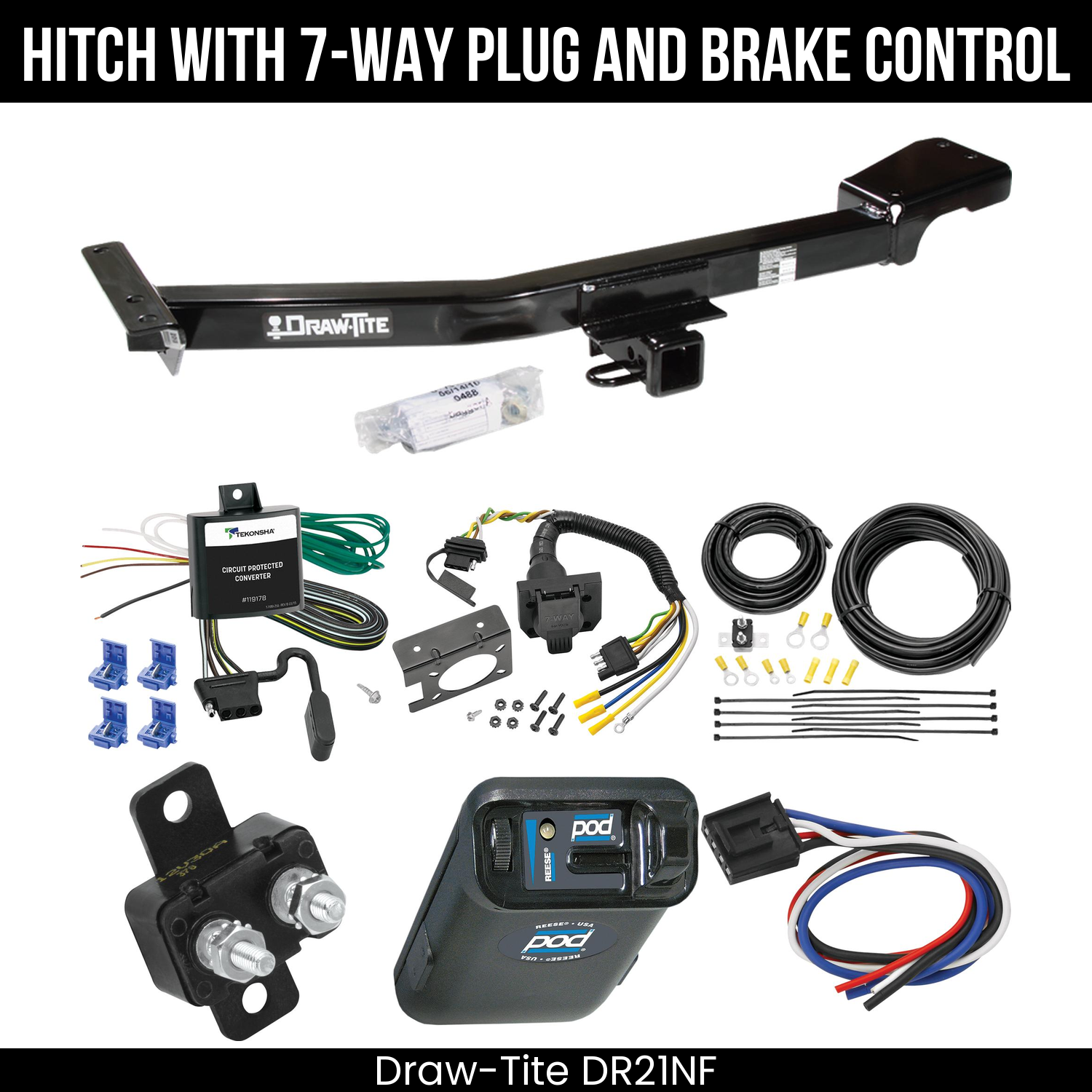 Trailer Hitch , 7-Way , Reese POD Brake Control