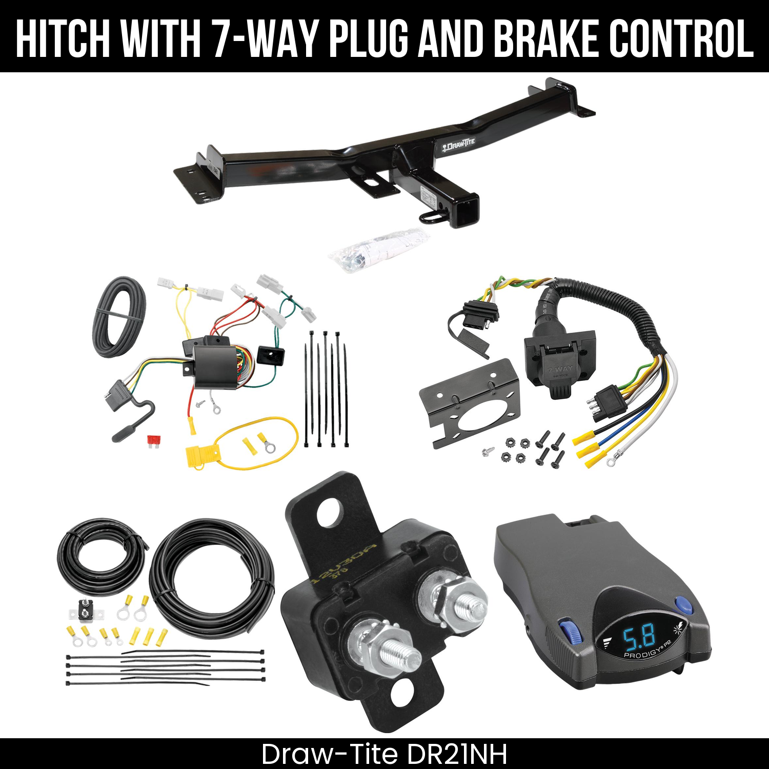 Trailer Hitch , 7-Way , Tekonsha Prodigy P2 Brake Control