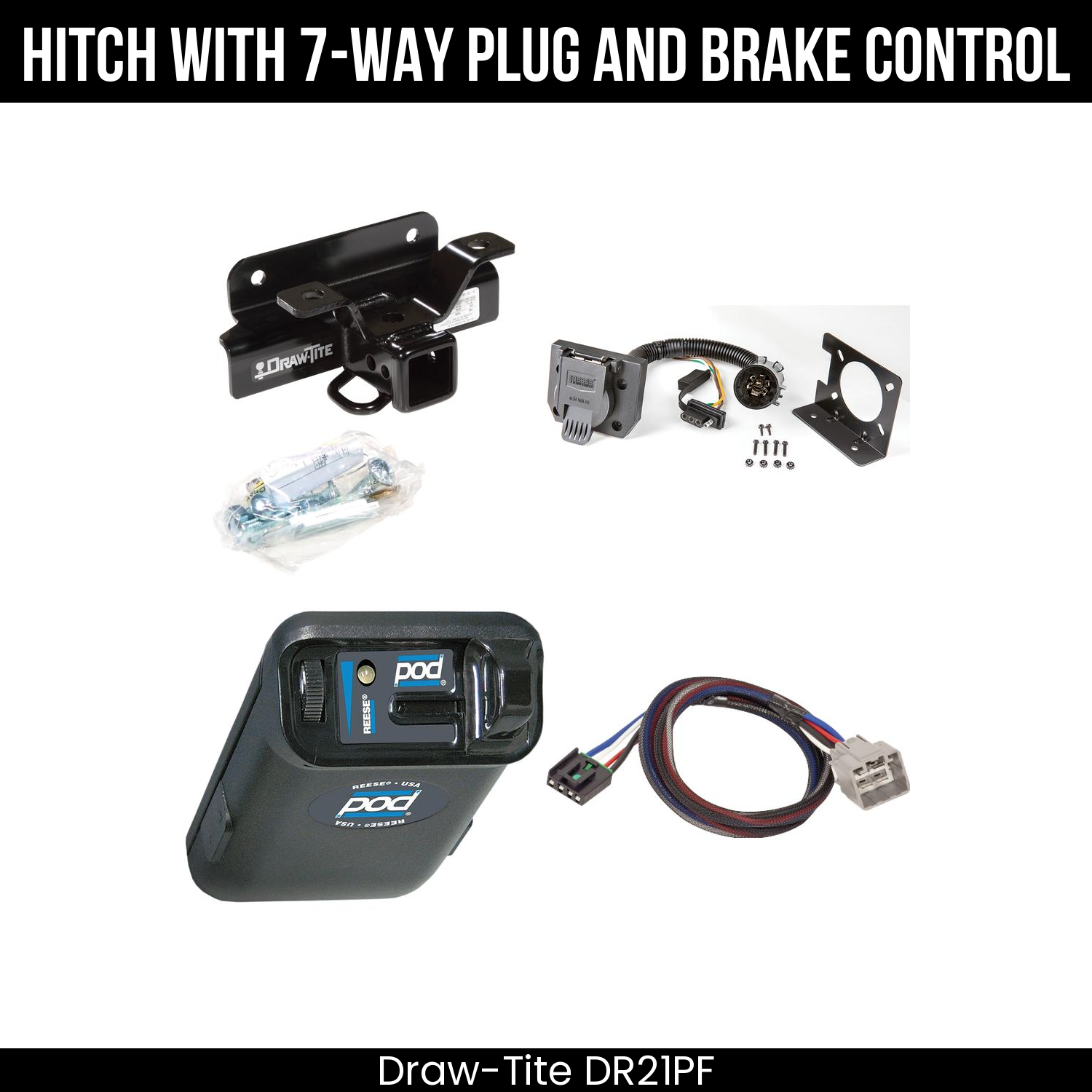 Trailer Hitch , 7-Way , Reese POD Brake Control