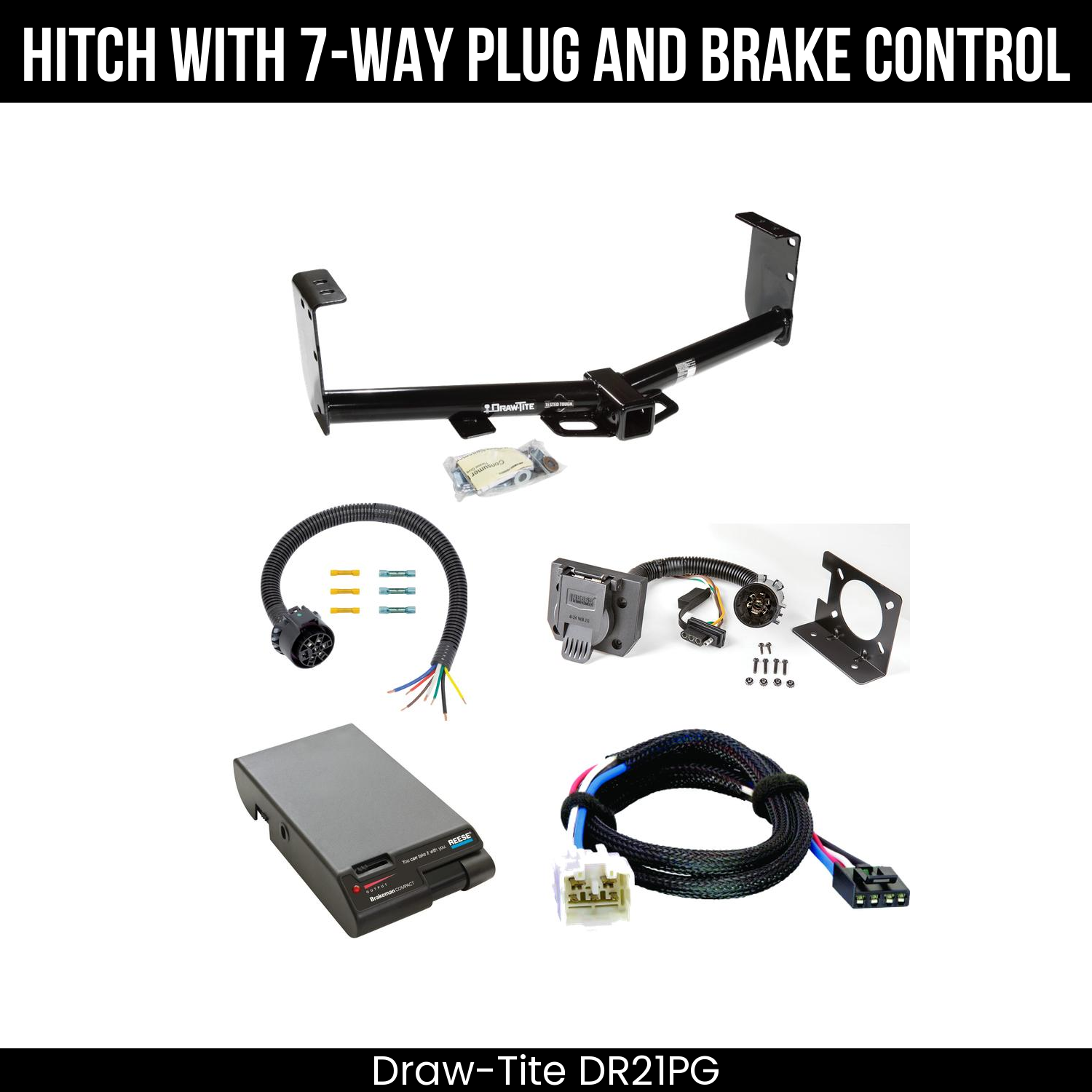 Trailer Hitch , 7-Way , Reese Brakeman Brake Control