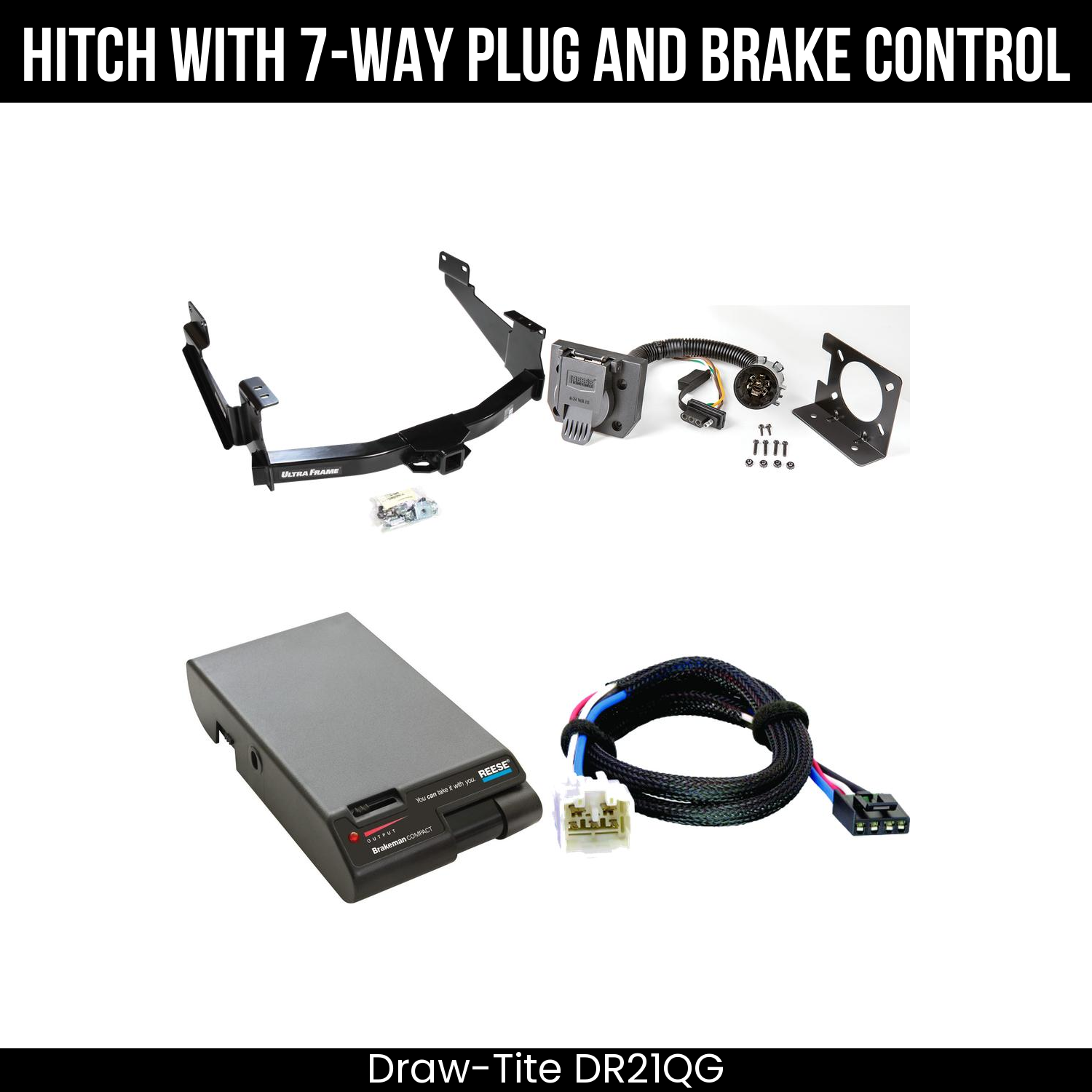 Trailer Hitch , 7-Way , Reese Brakeman Brake Control