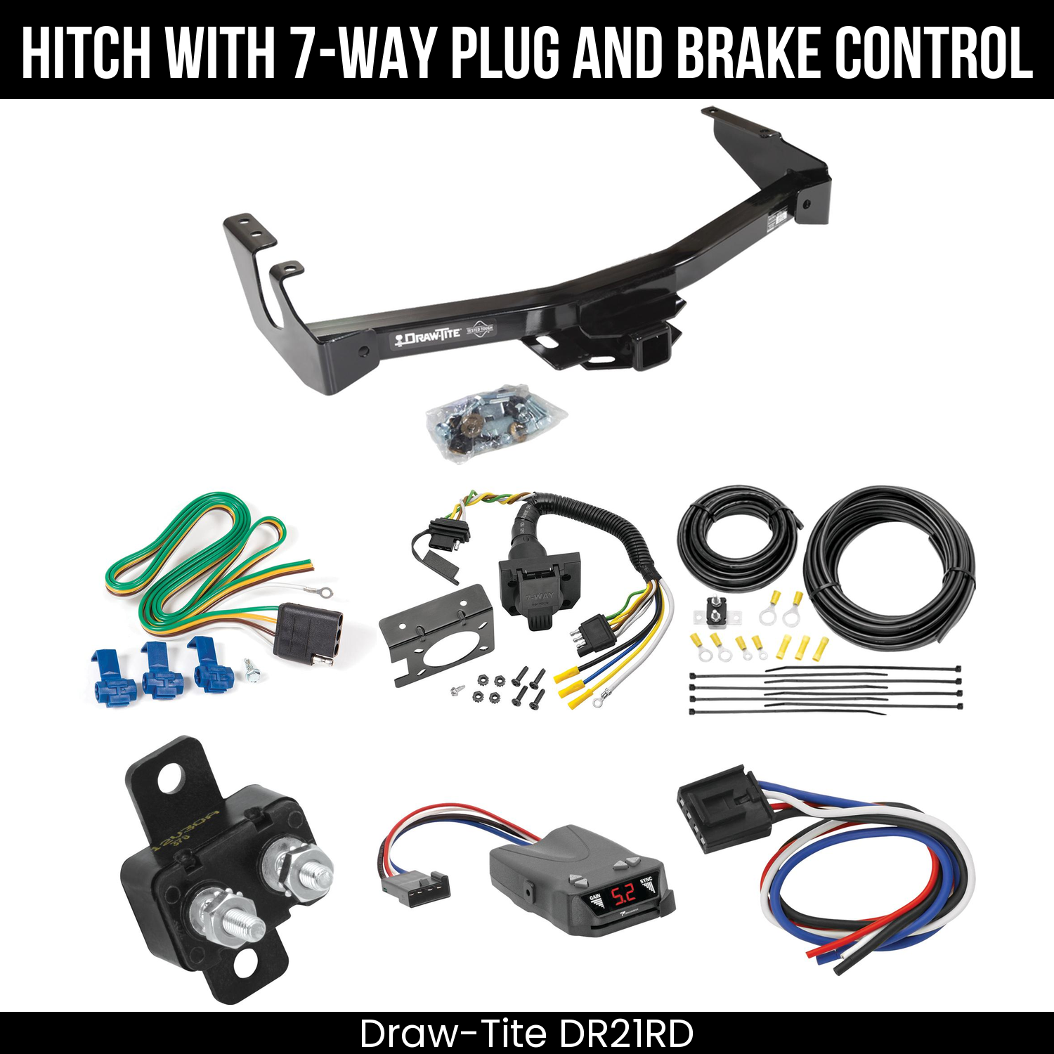 Trailer Hitch , 7-Way , Tekonsha Brakeman IV Brake Control