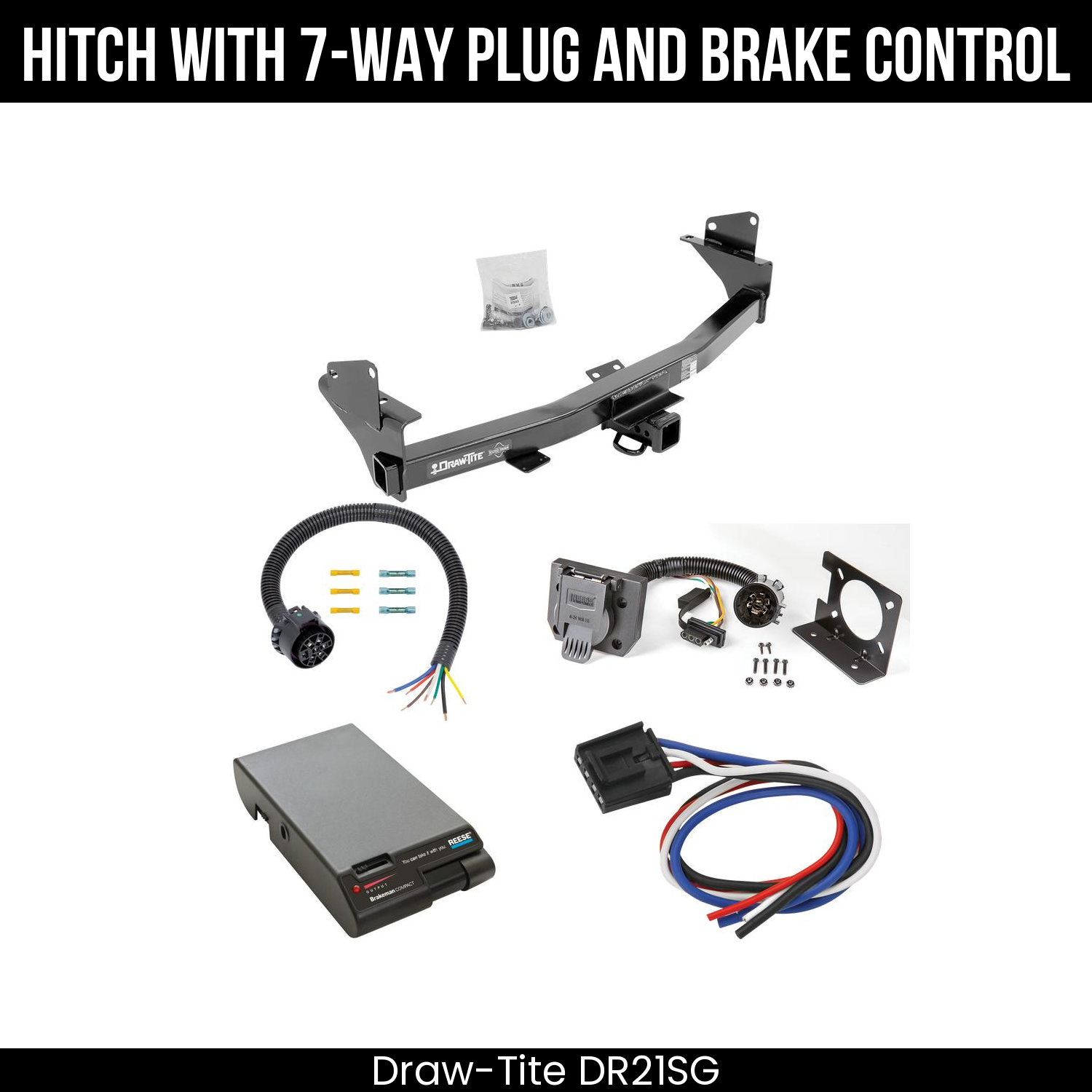 Trailer Hitch , 7-Way , Reese Brakeman Brake Control