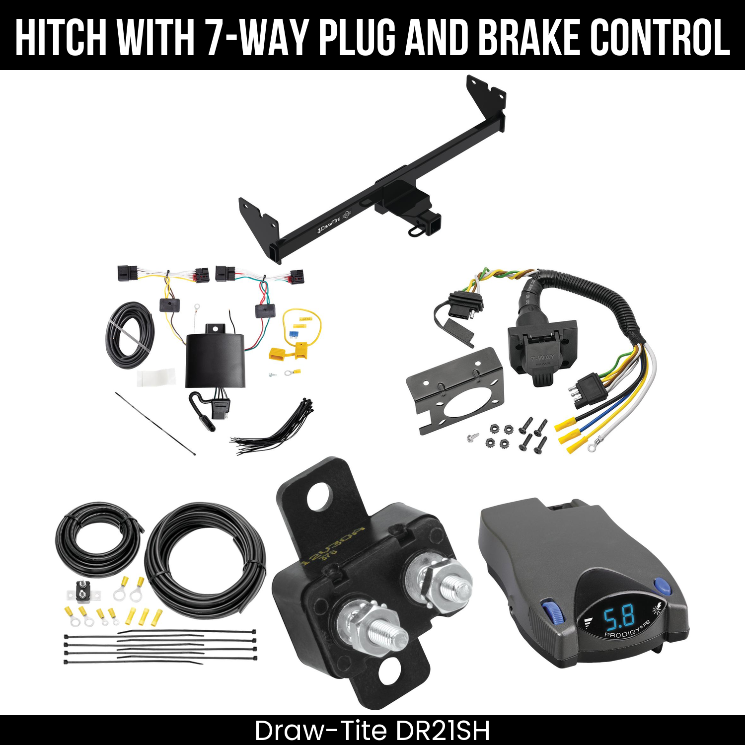 Trailer Hitch , 7-Way , Tekonsha Prodigy P2 Brake Control