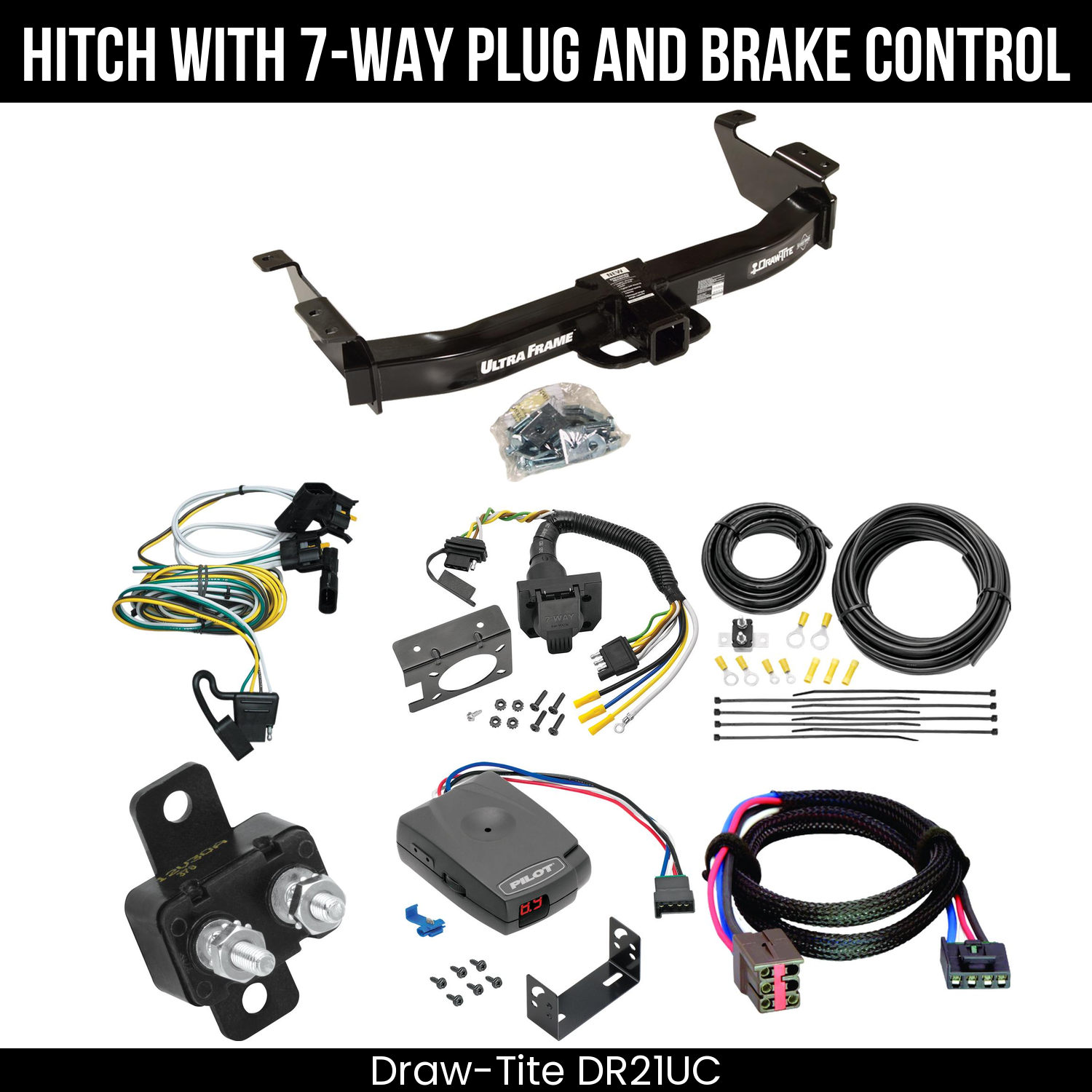 Trailer Hitch , 7-Way , Pro Series Pilot Brake Control